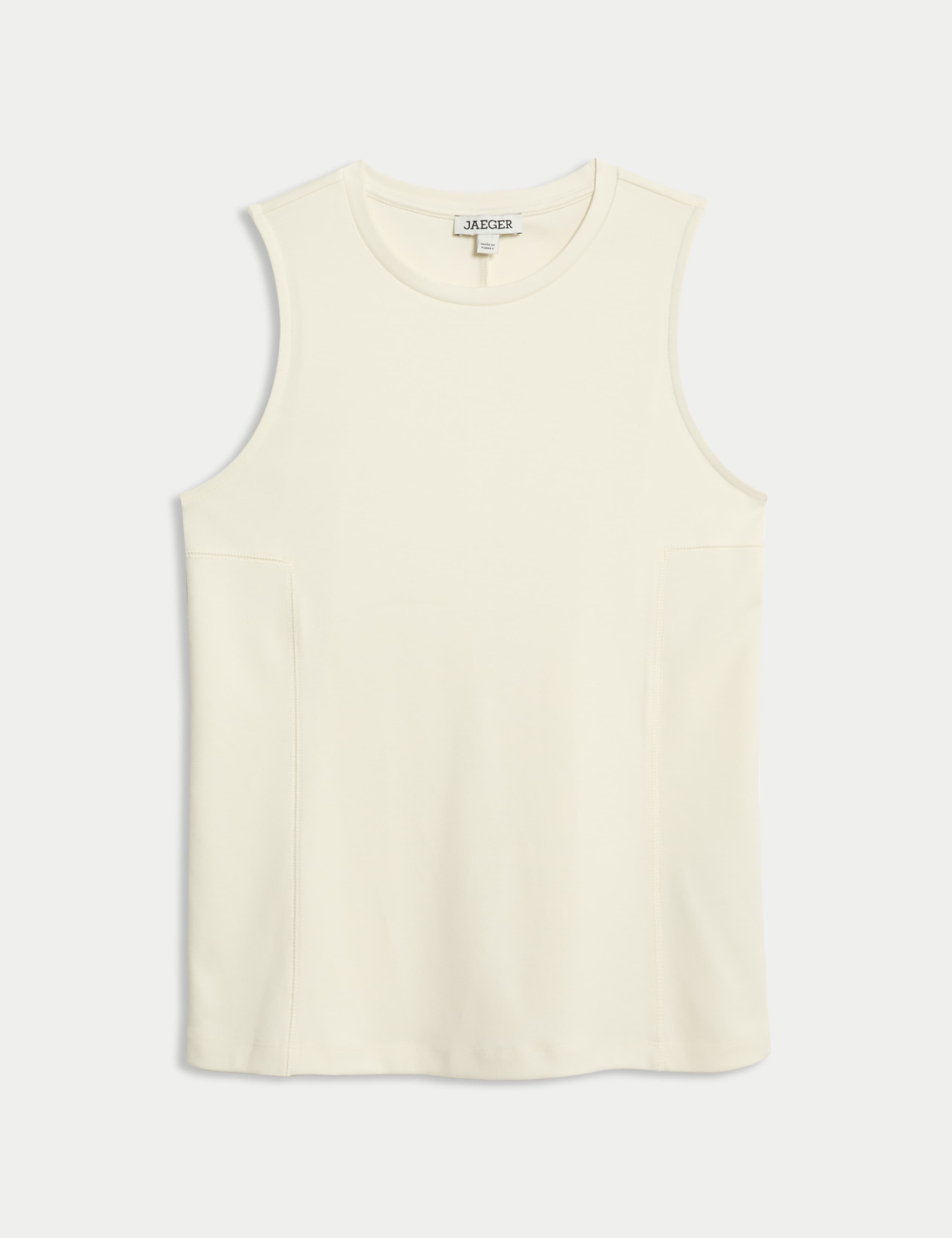 Cotton Modal Blend Shell Top with Stretch 2 of 8