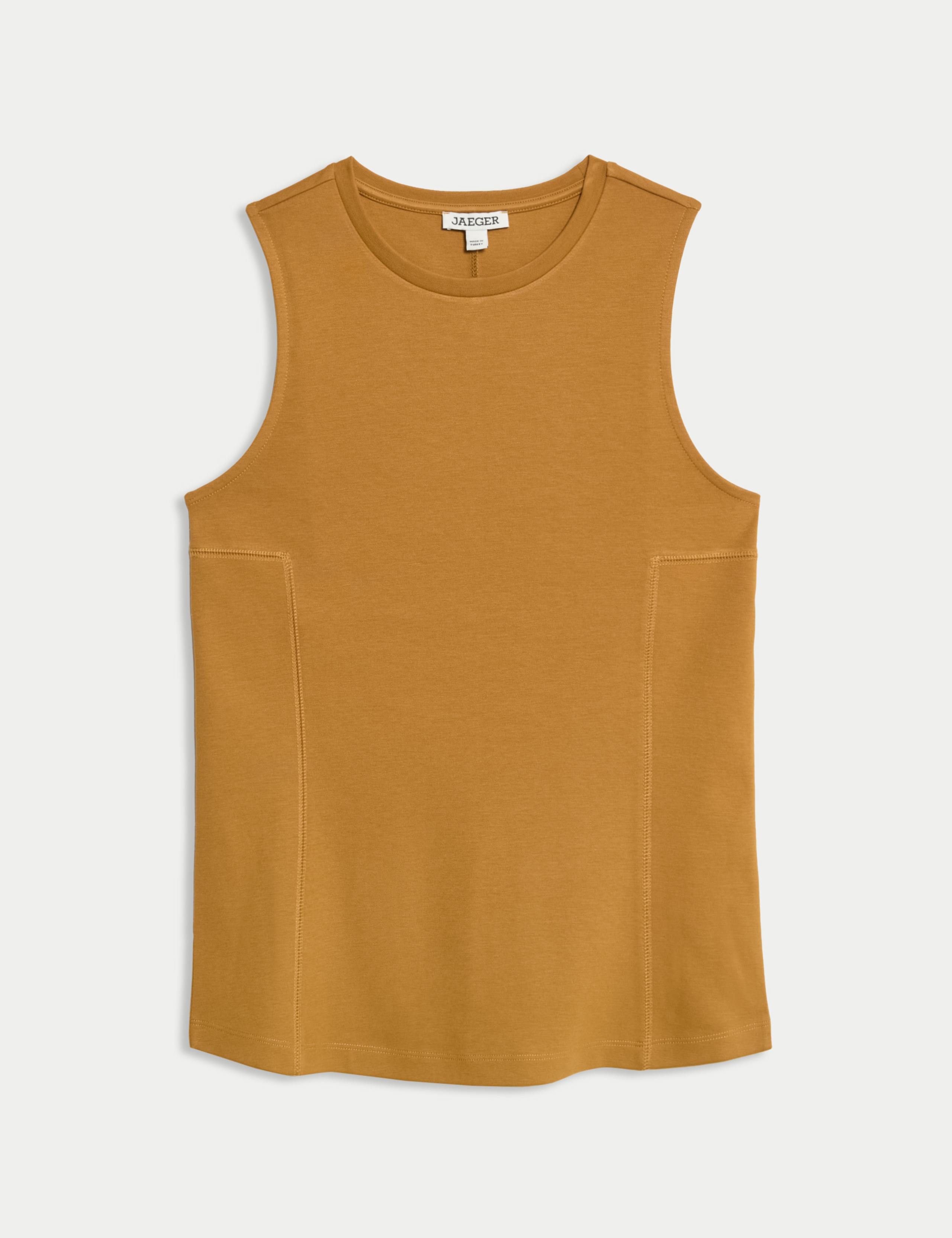 Cotton Modal Blend Shell Top with Stretch 2 of 6