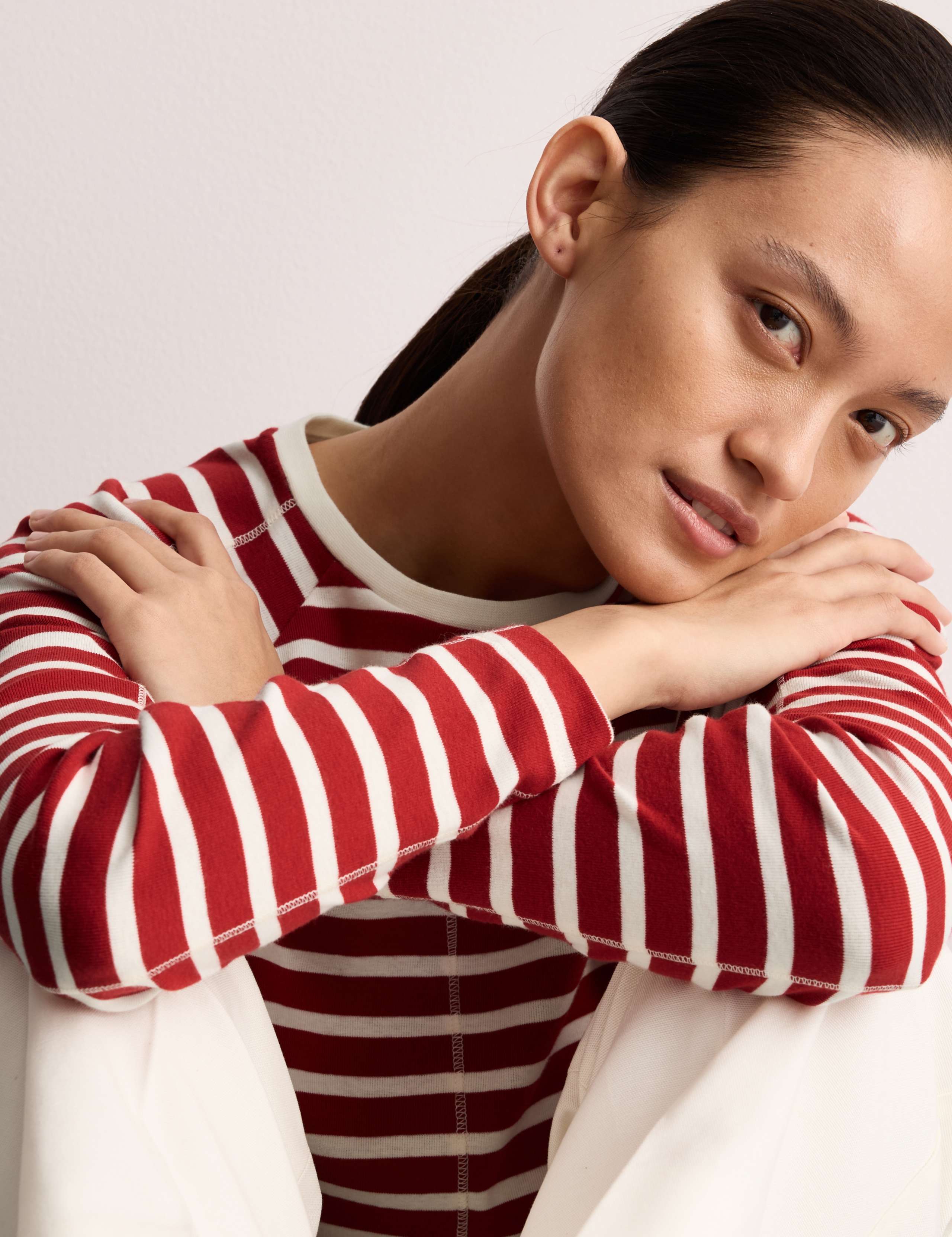 Pure Cotton Striped Top 1 of 6