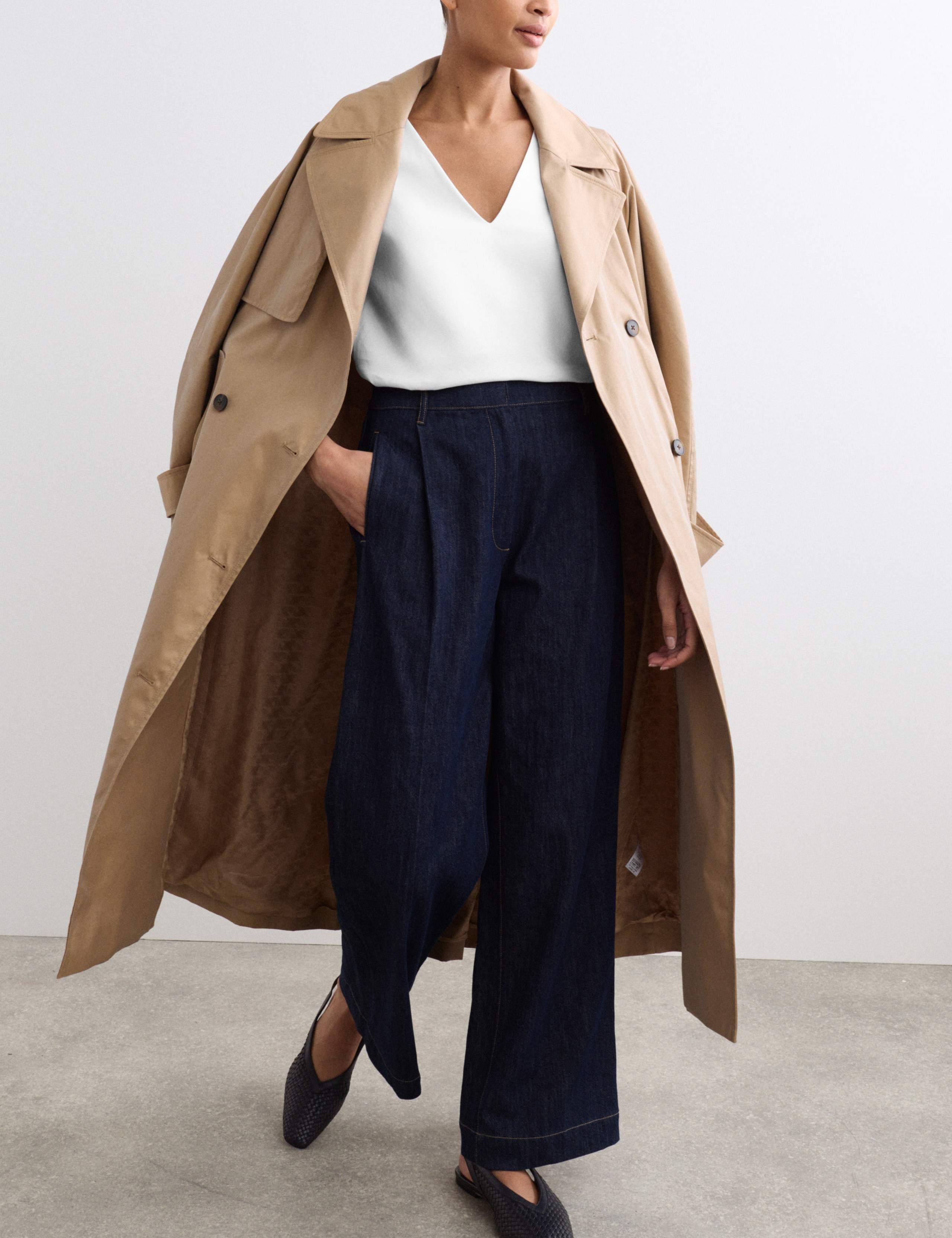 Pure Cotton V-Neck Boxy Top 5 of 7