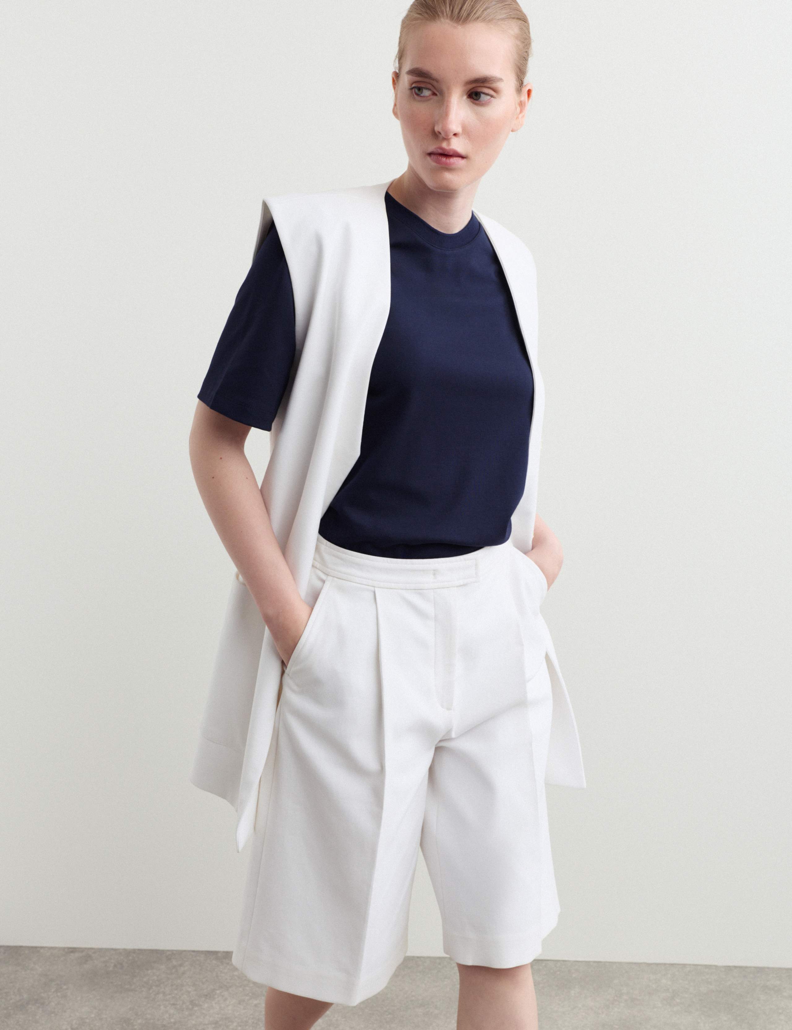 Cotton Modal Blend Crew Neck T-Shirt 3 of 7