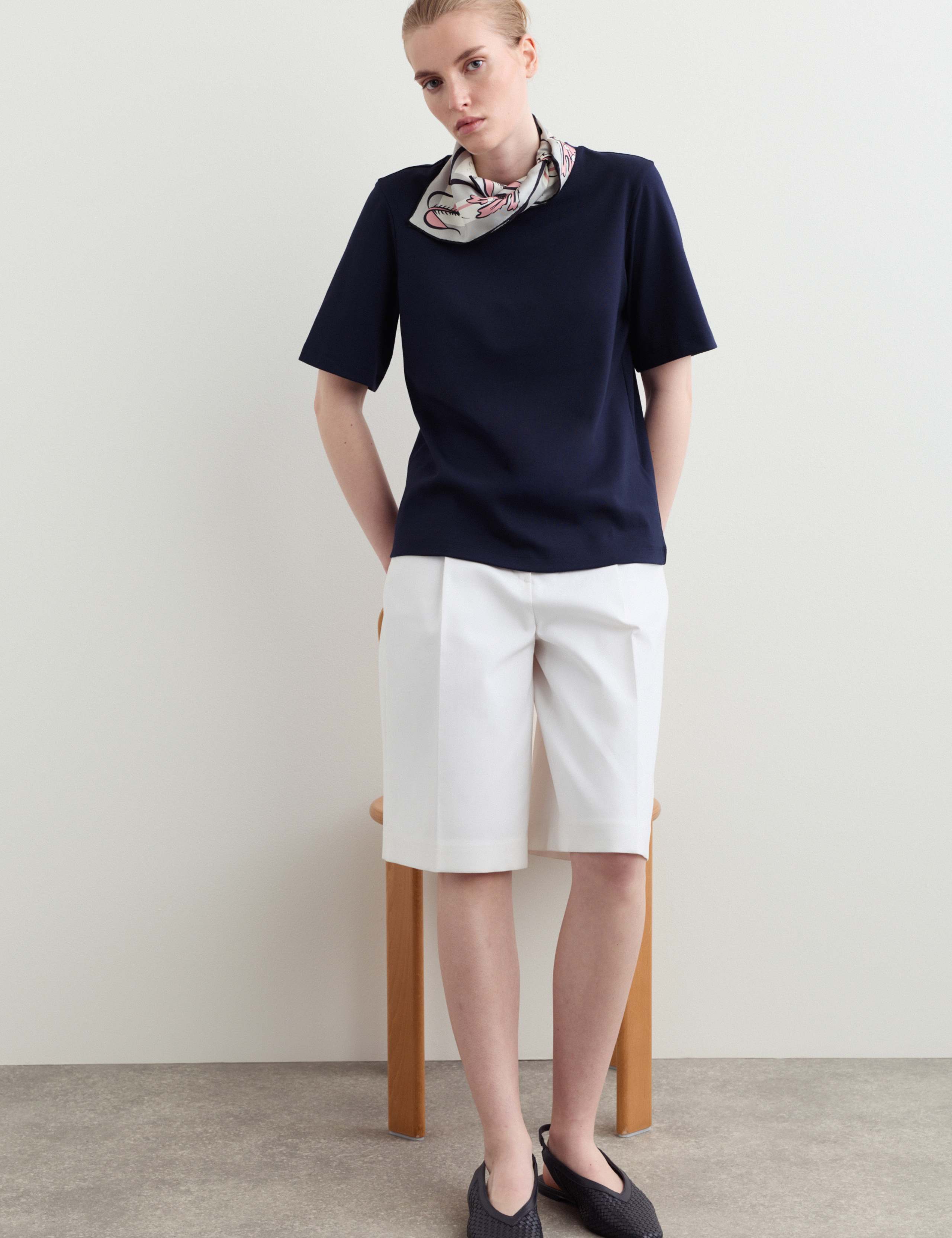 Cotton Modal Blend Crew Neck T-Shirt 4 of 7