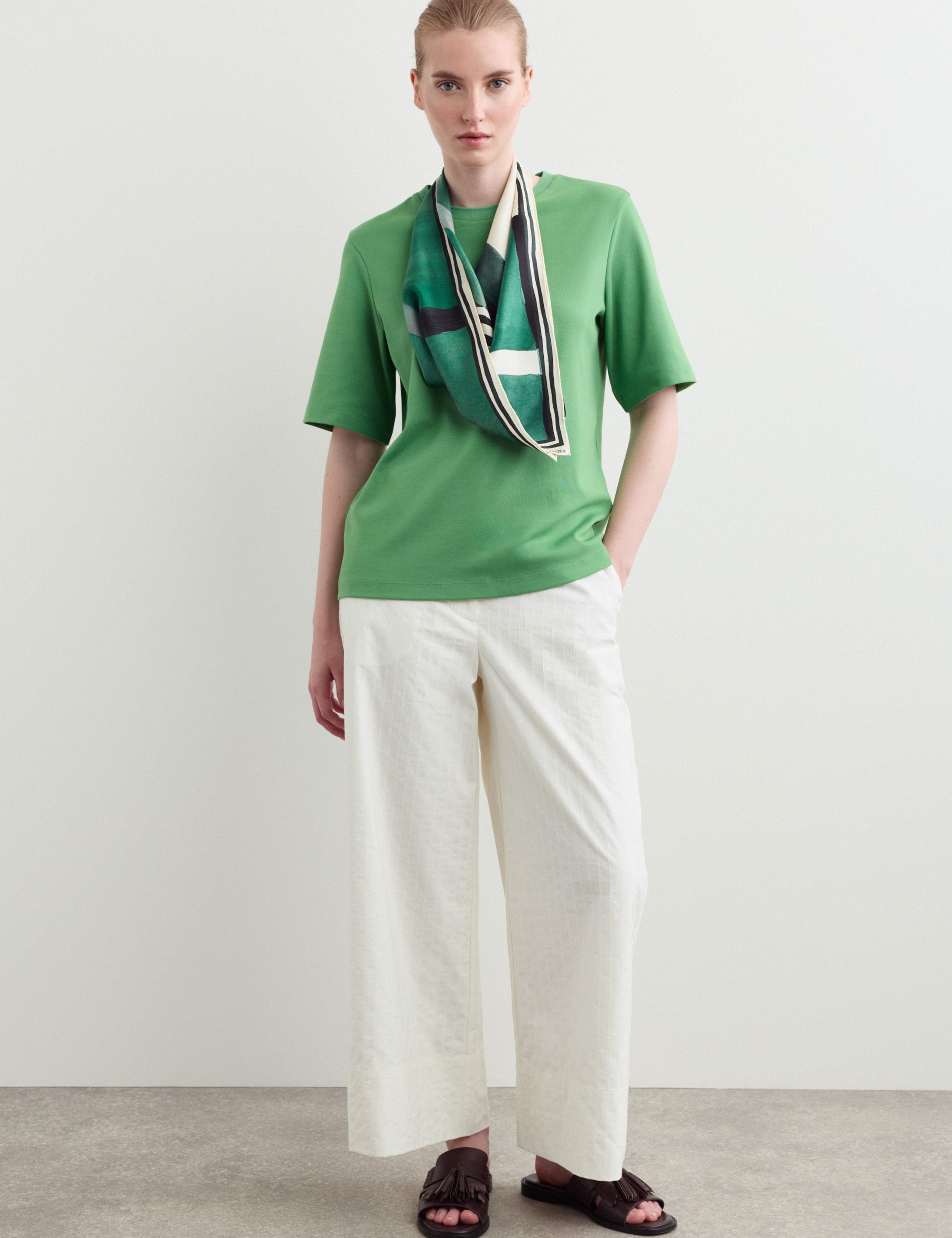 Cotton Modal Blend Crew Neck T-Shirt 4 of 6