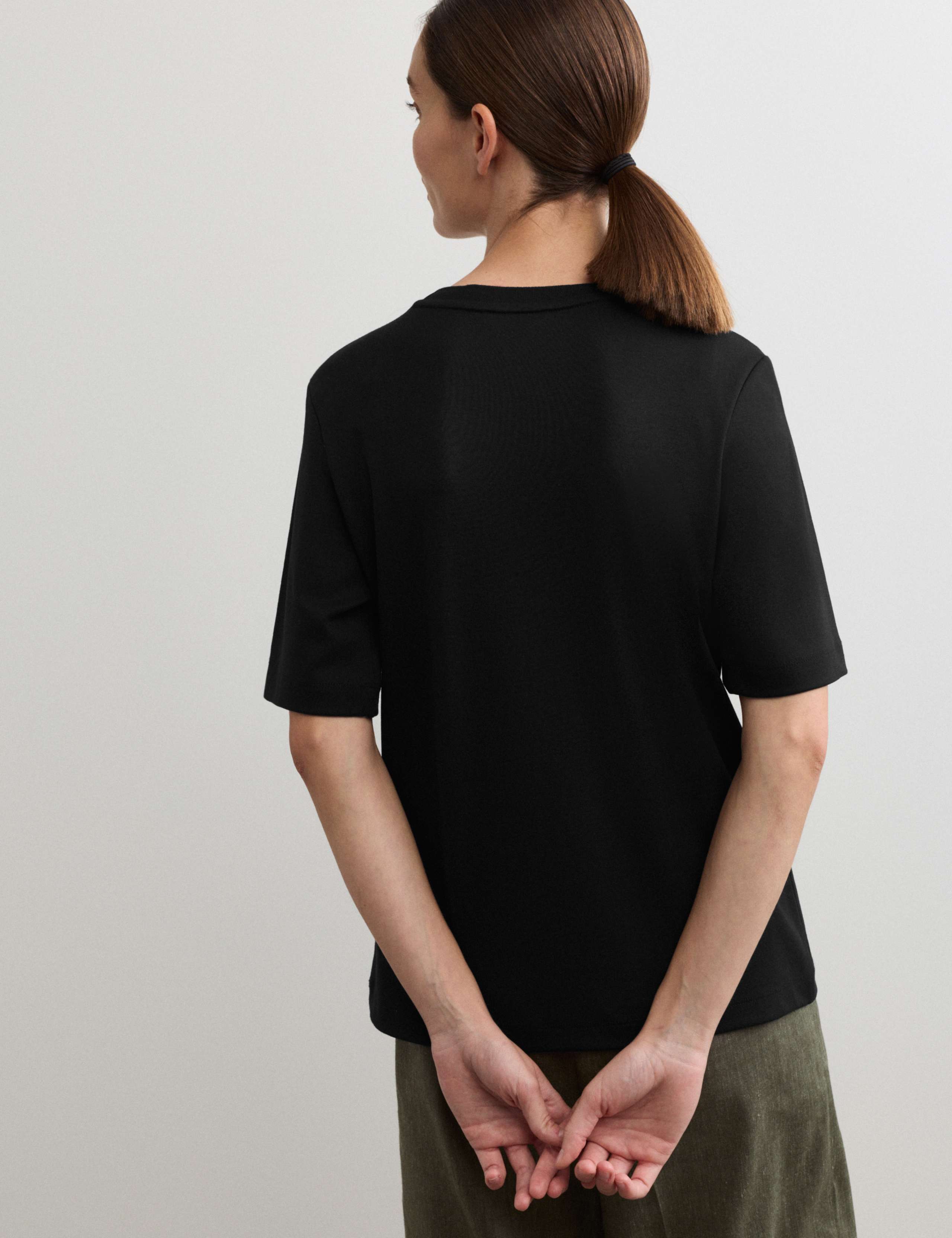 Cotton Modal Blend Crew Neck T-Shirt 7 of 7