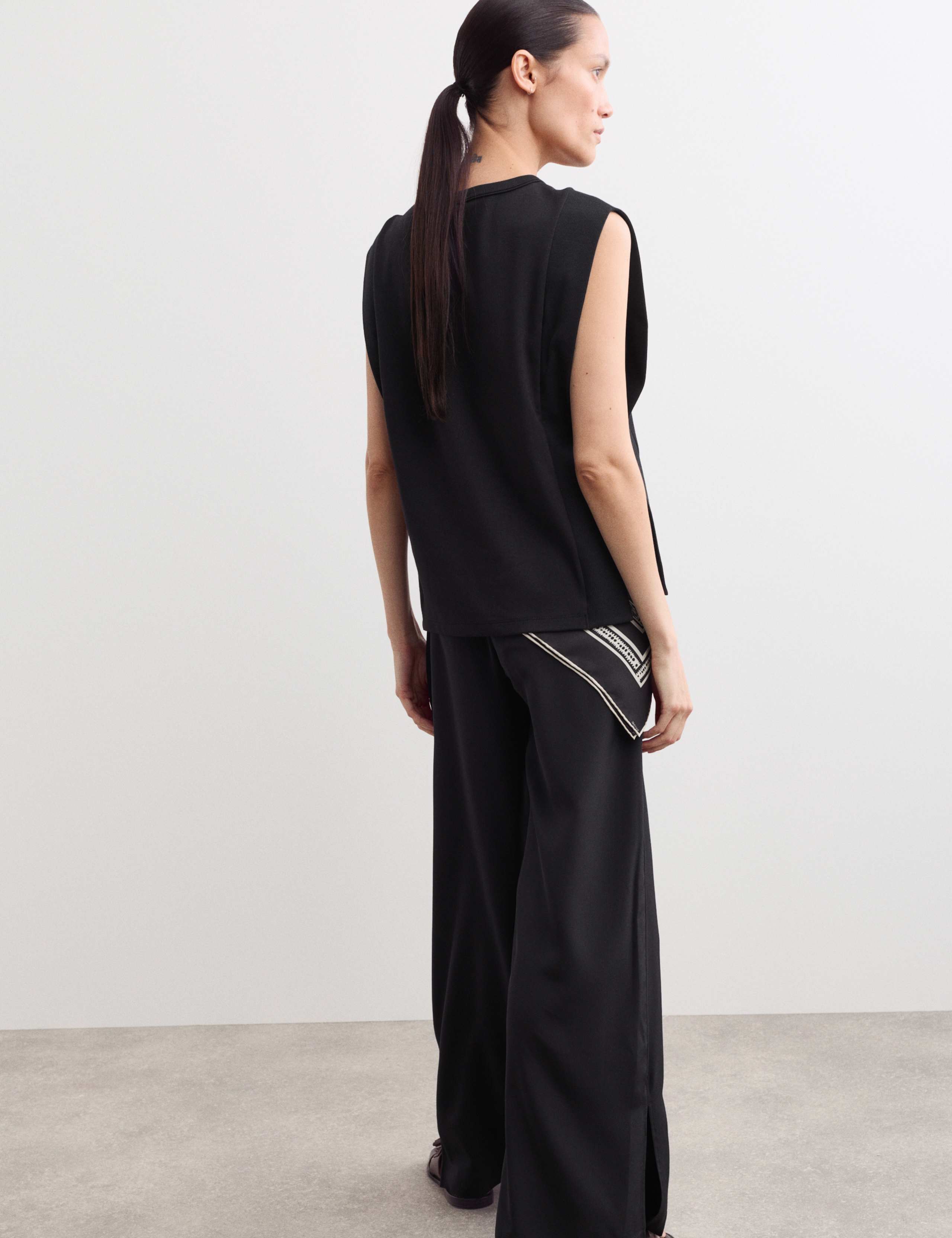 Cotton Modal Blend Ribbed Tank Top 6 of 6