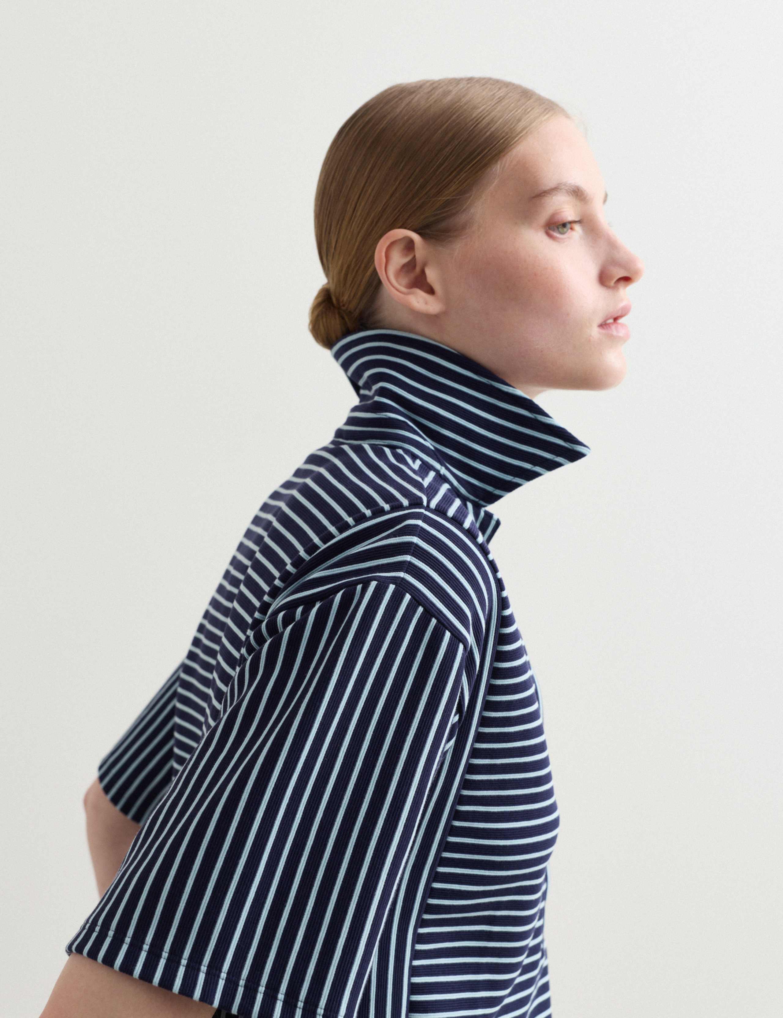 Pure Cotton Striped Polo Top 5 of 7