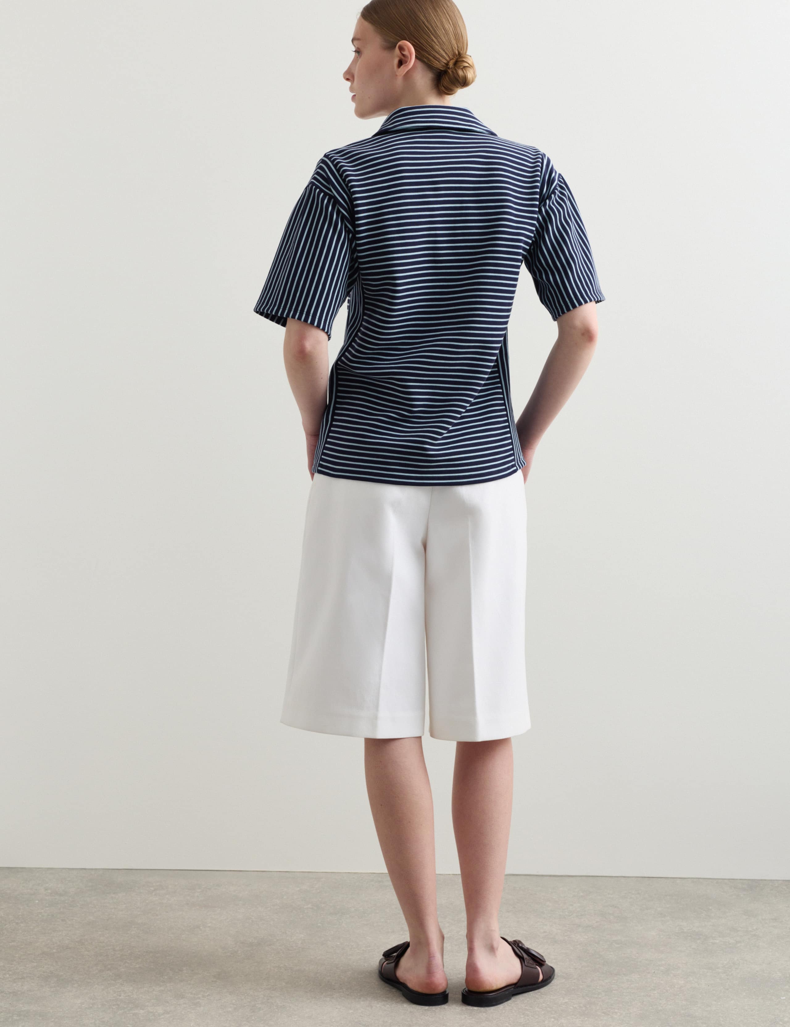 Pure Cotton Striped Polo Top 7 of 7