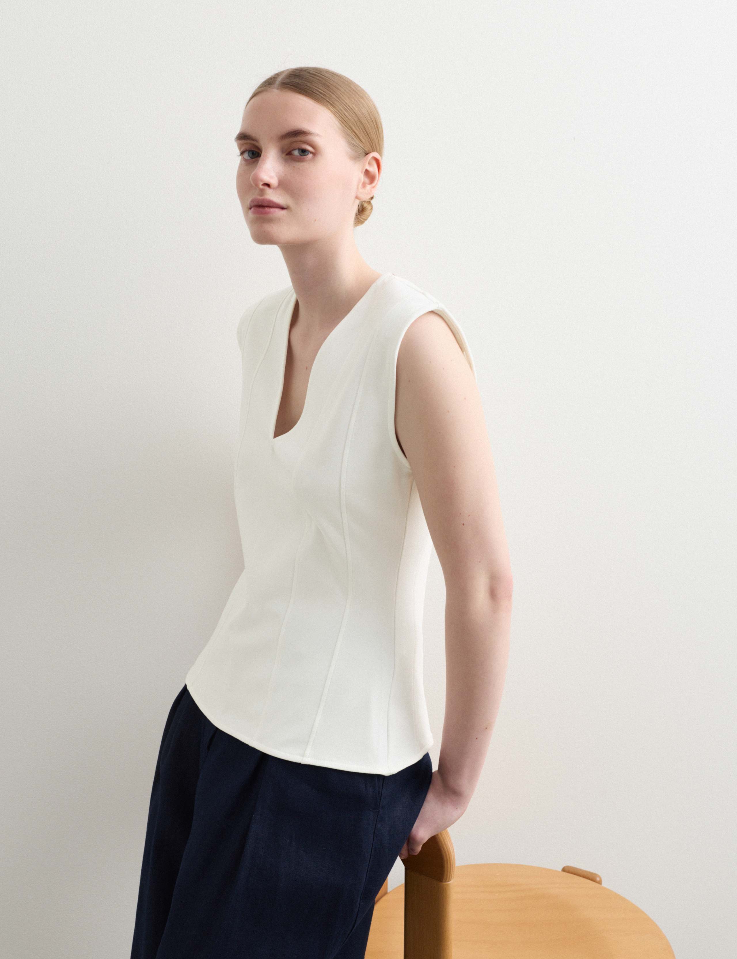 Jersey V-Neck Vest Top 5 of 6