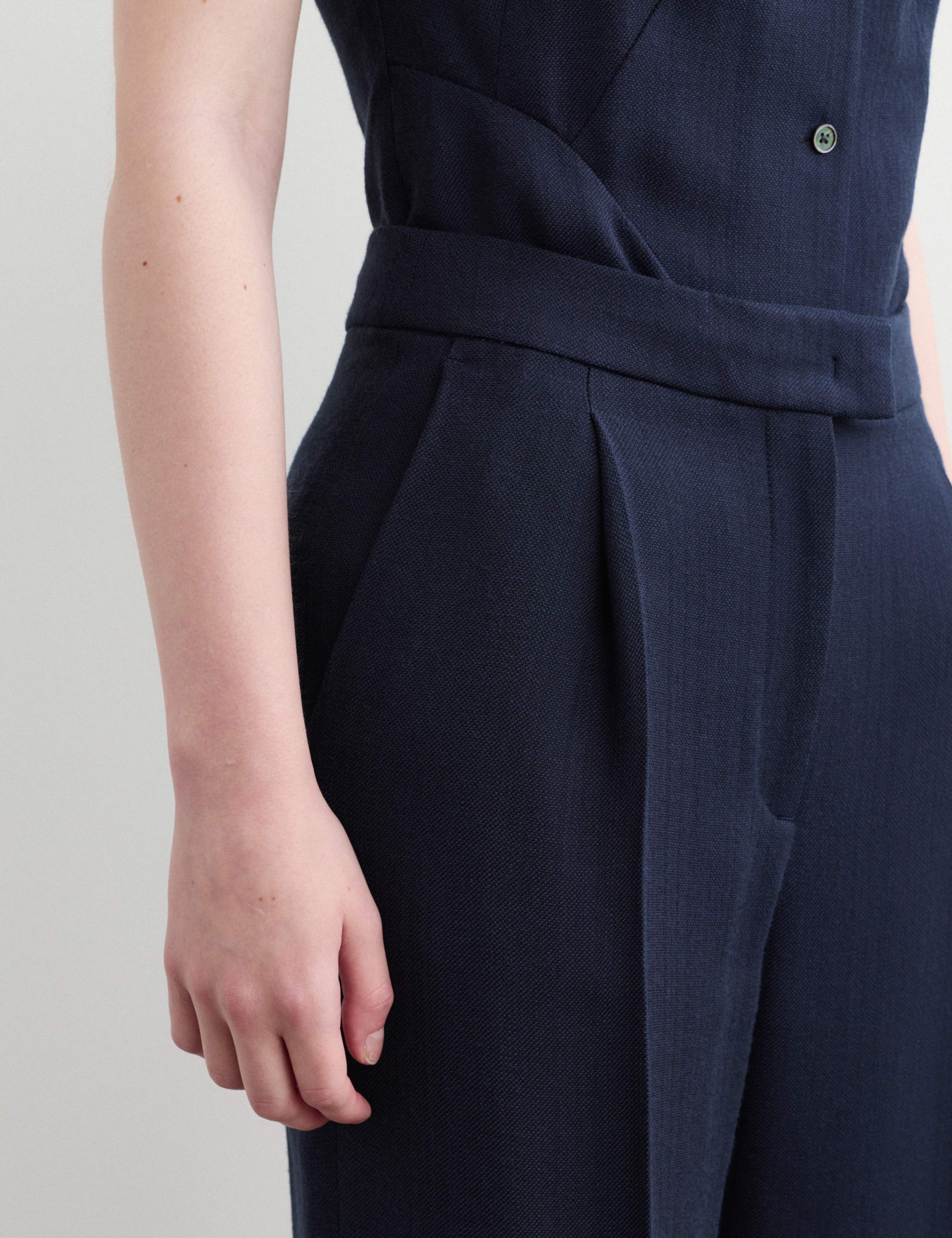 Textured Straight Leg Trousers 4 of 7