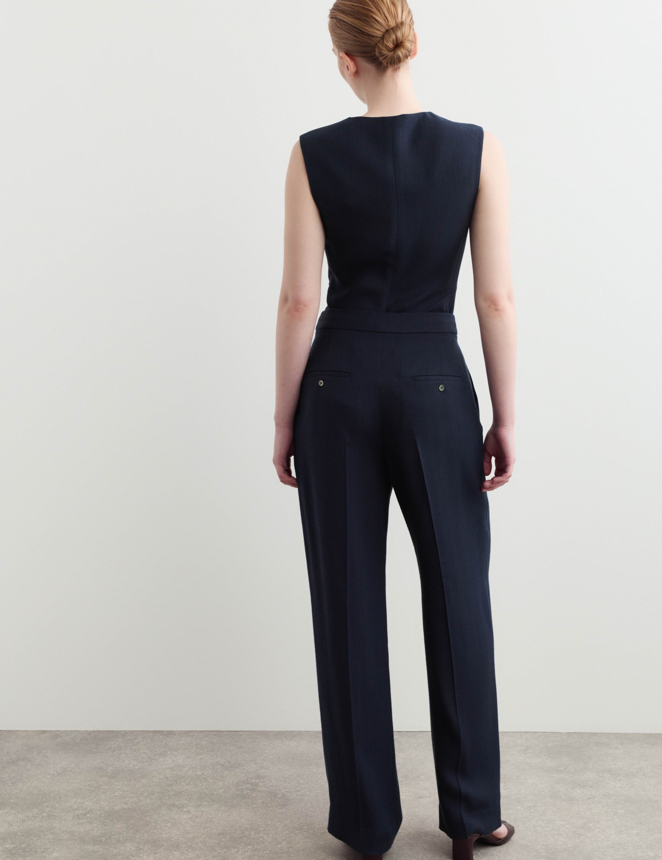 Textured Straight Leg Trousers 7 of 7