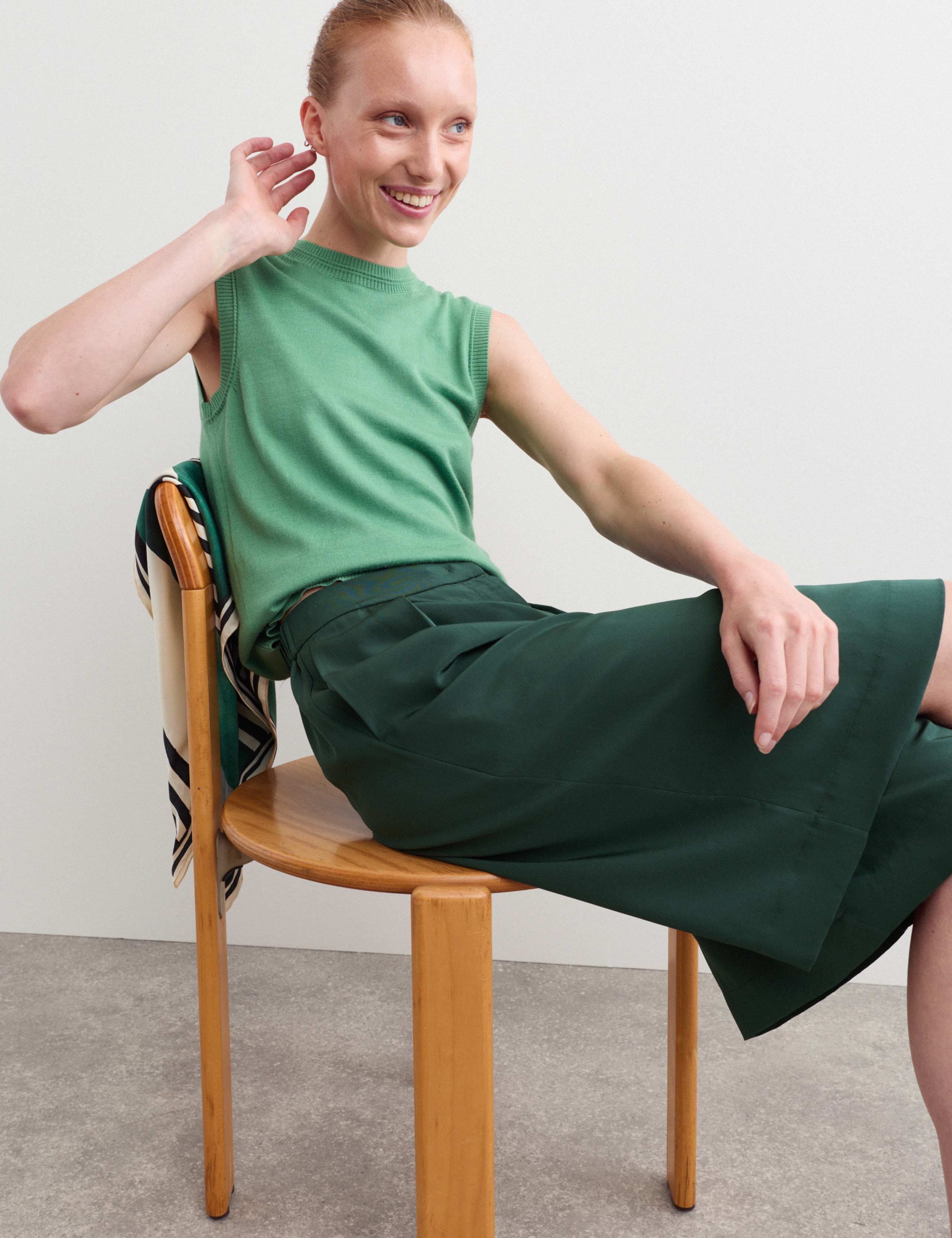 Pure Silk Knee Length Shorts 3 of 7