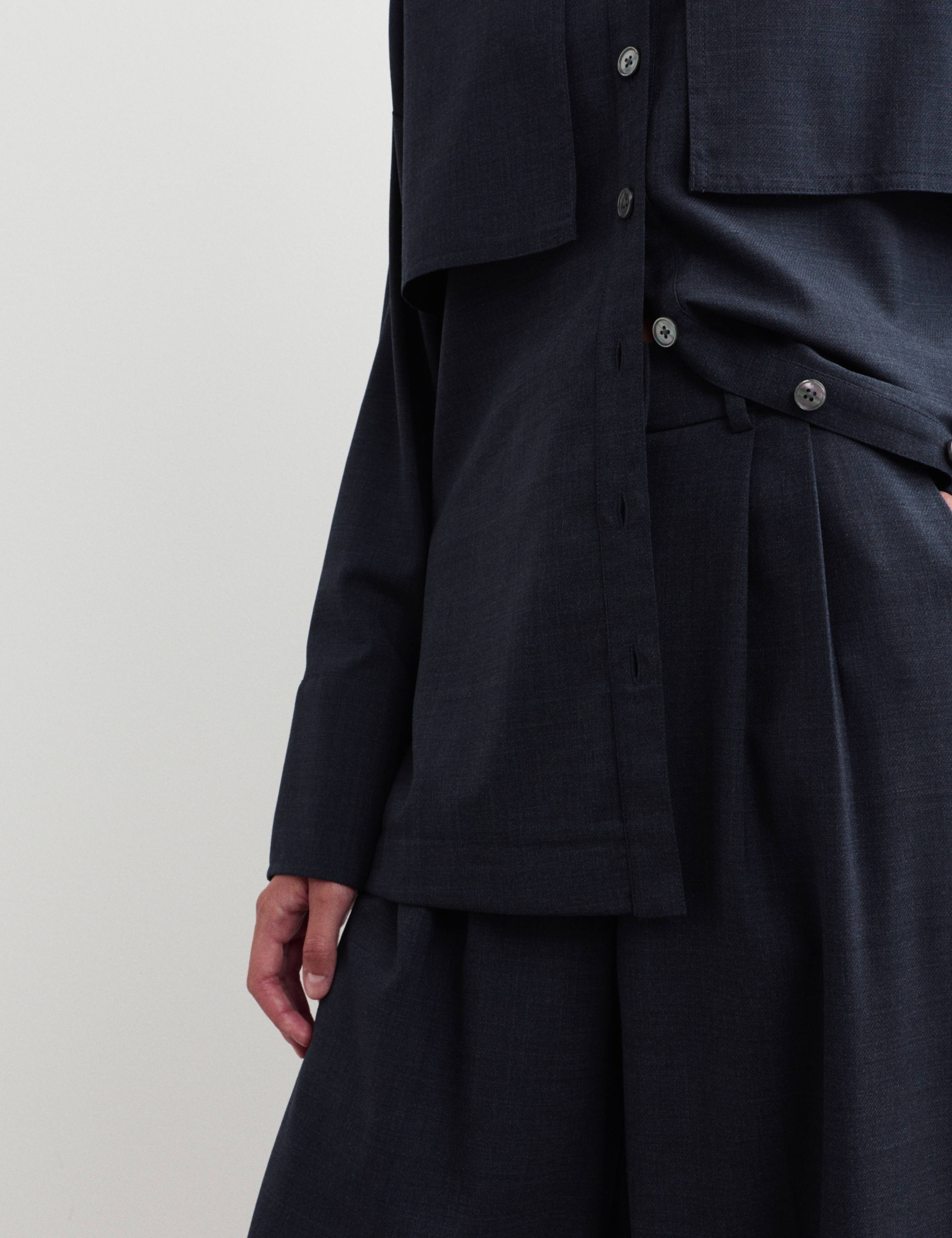 Wool Rich Pleated Wide Leg Trousers 3 of 7
