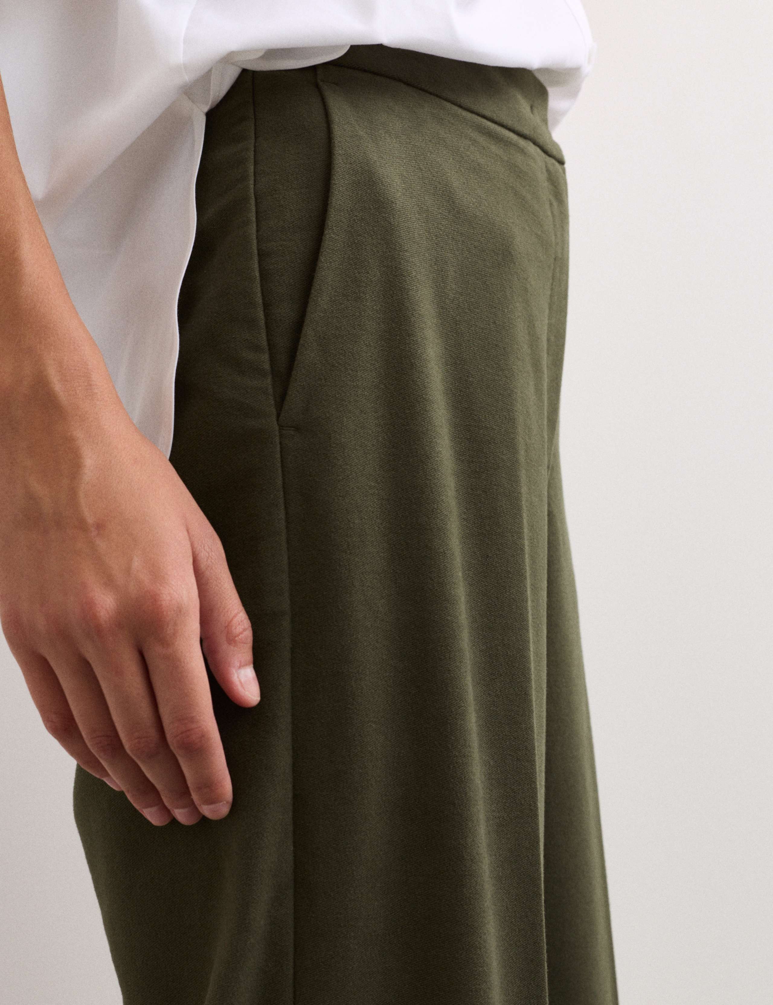 Cotton Rich Straight Leg Trousers 4 of 7