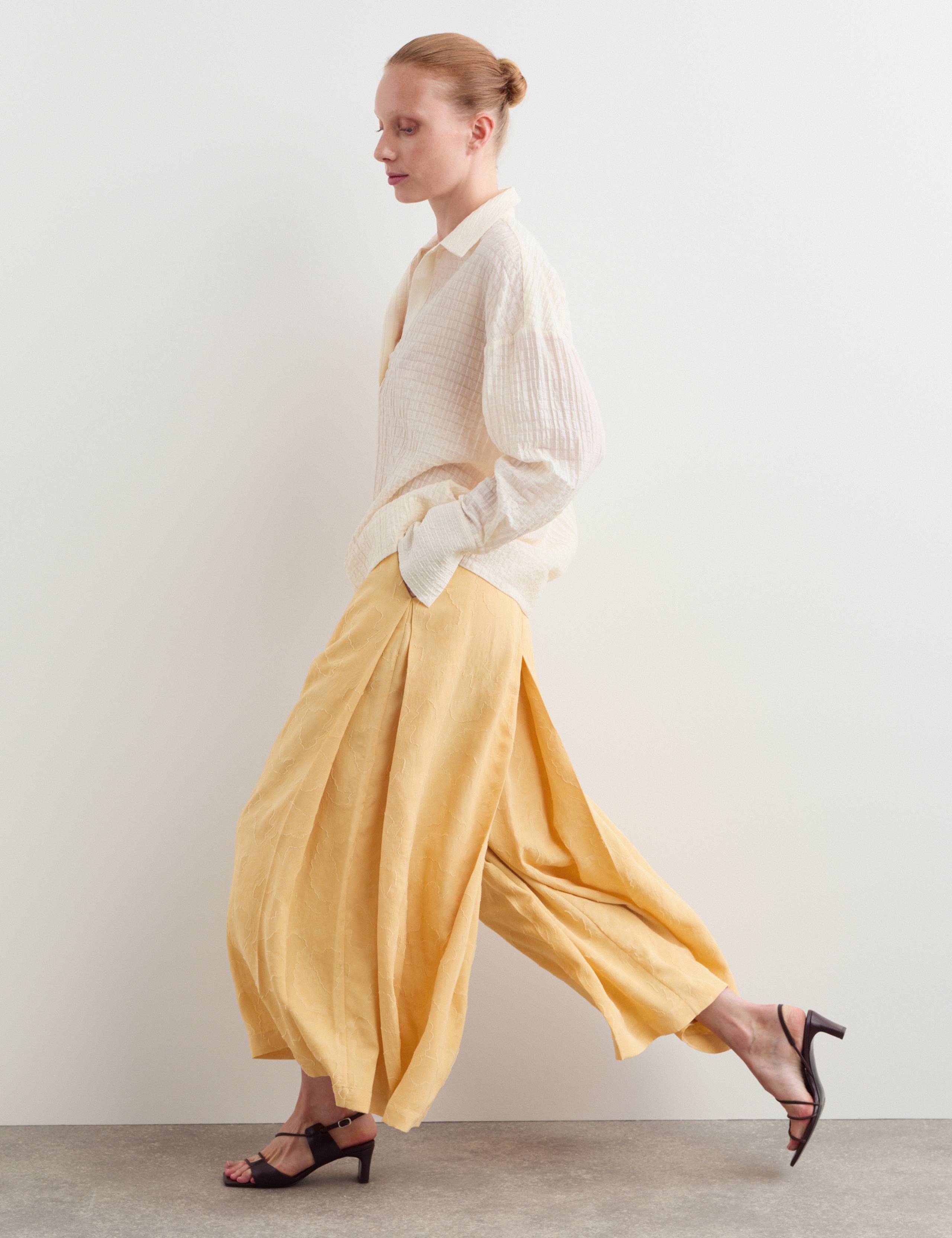 Floral Jacquard Wide Leg Culottes 1 of 7