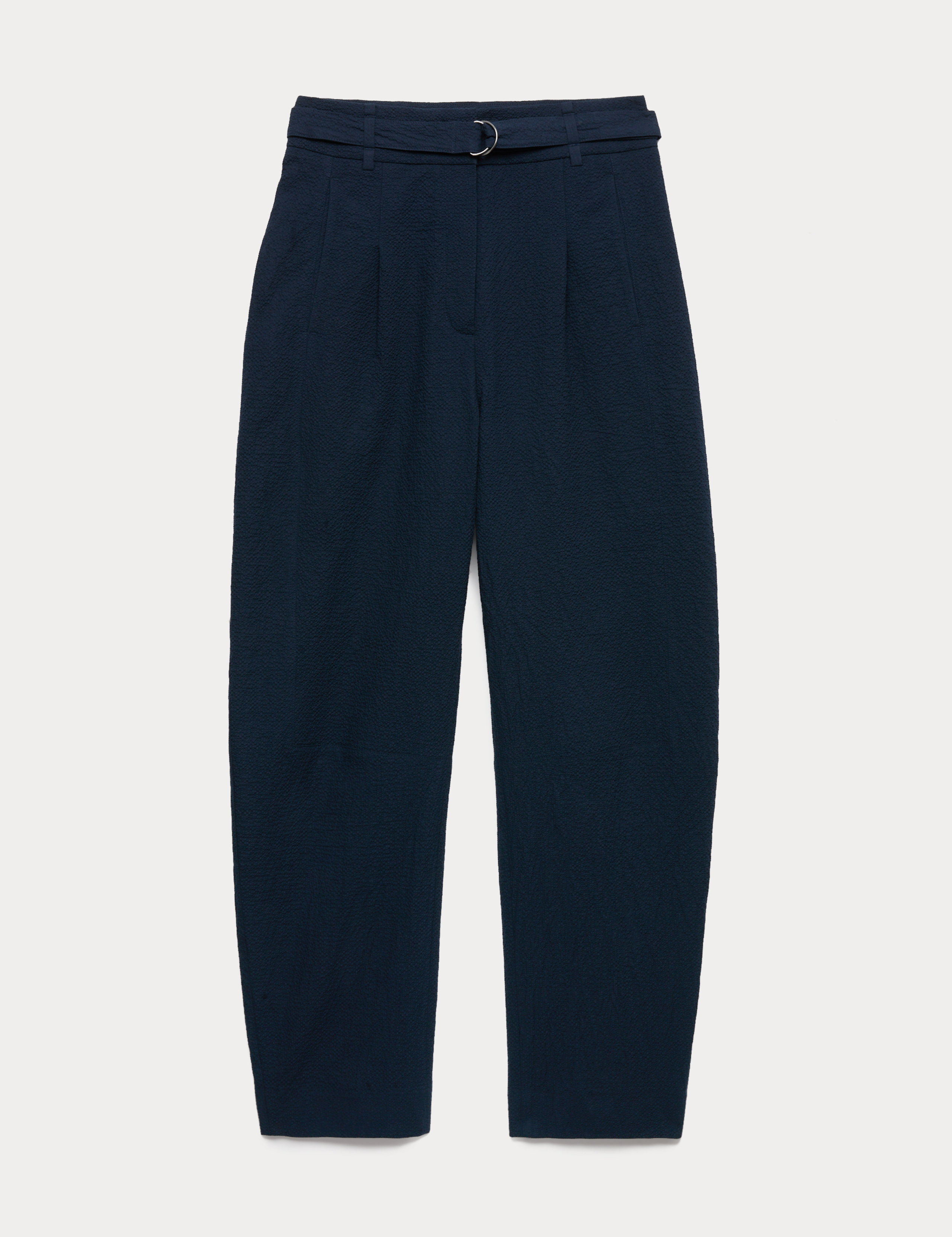 Cotton Rich Checked Barrel Leg Trousers 2 of 6