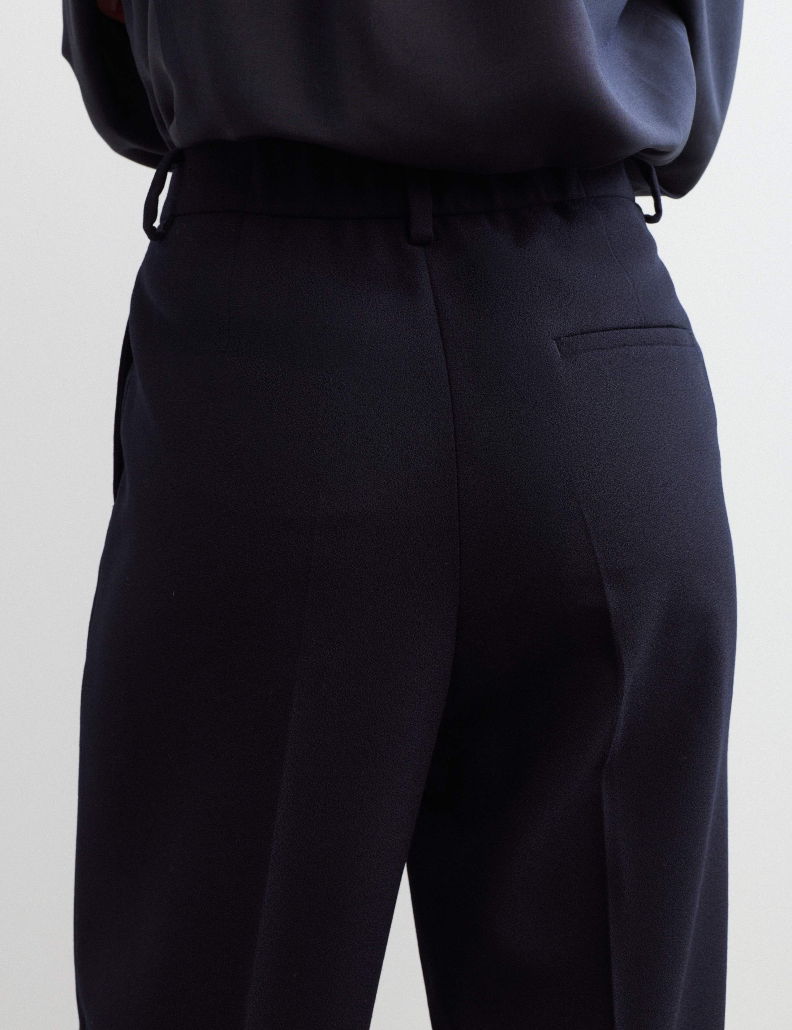 Pure Wool Straight Leg Trousers 3 of 7