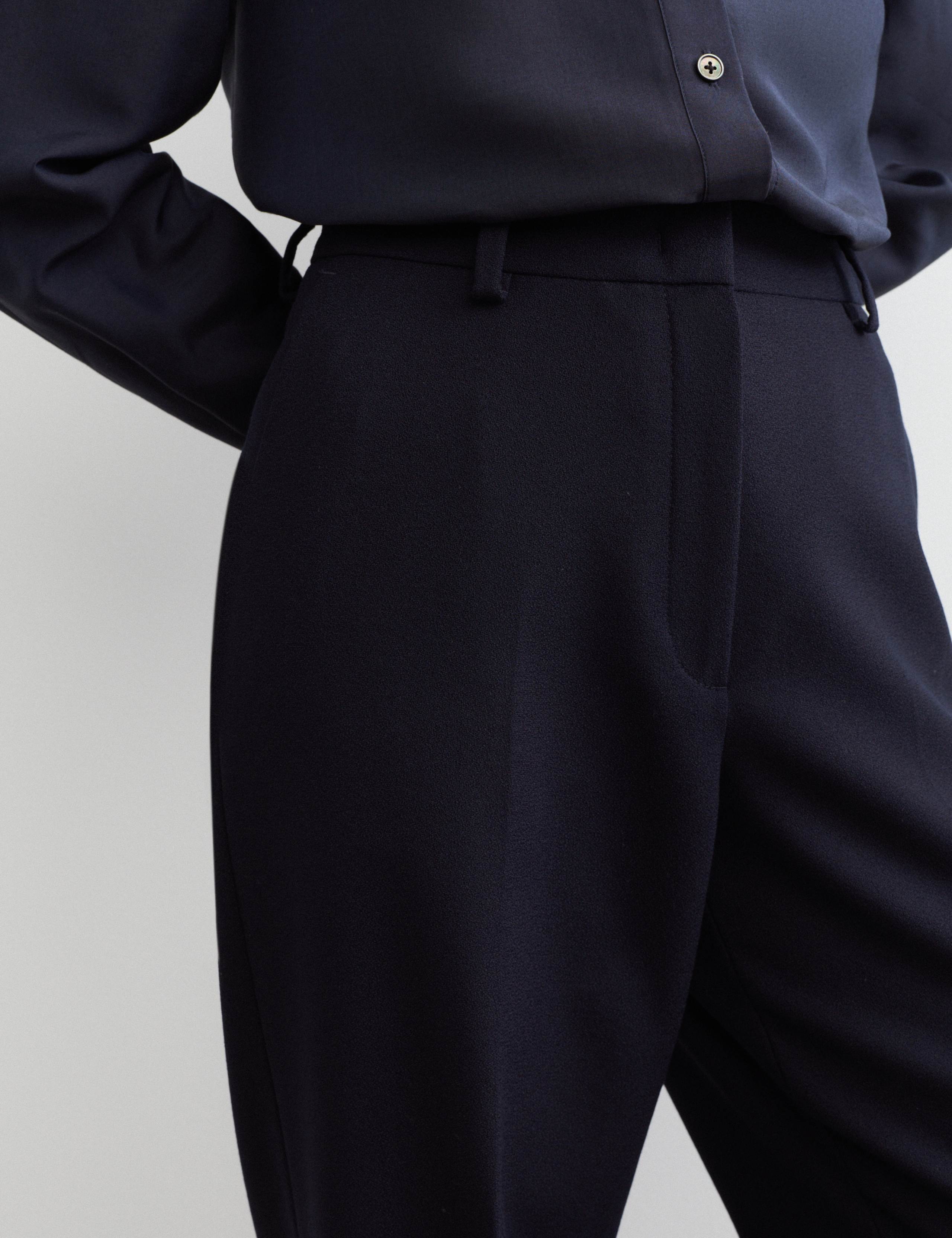 Pure Wool Straight Leg Trousers 5 of 7