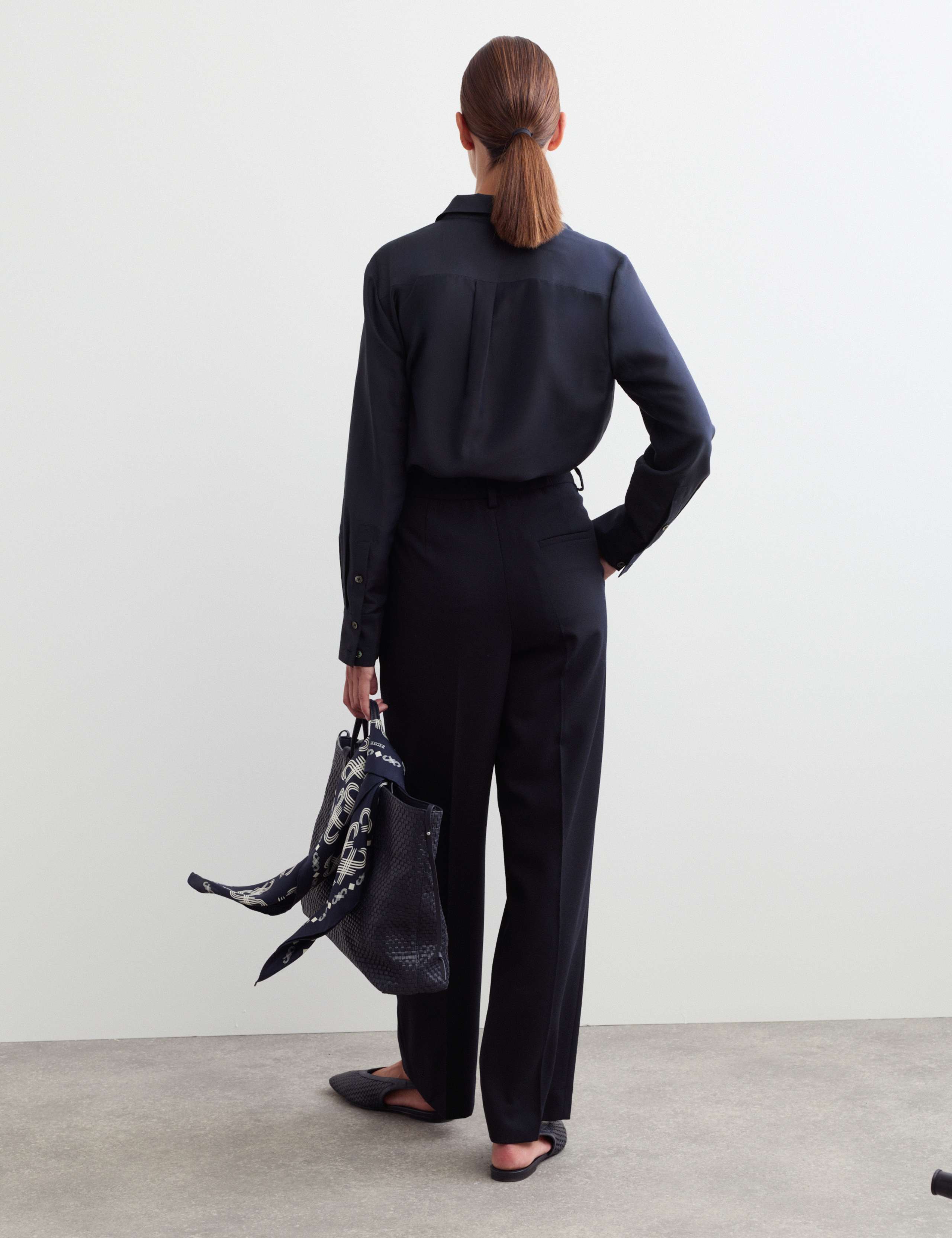Pure Wool Straight Leg Trousers 7 of 7