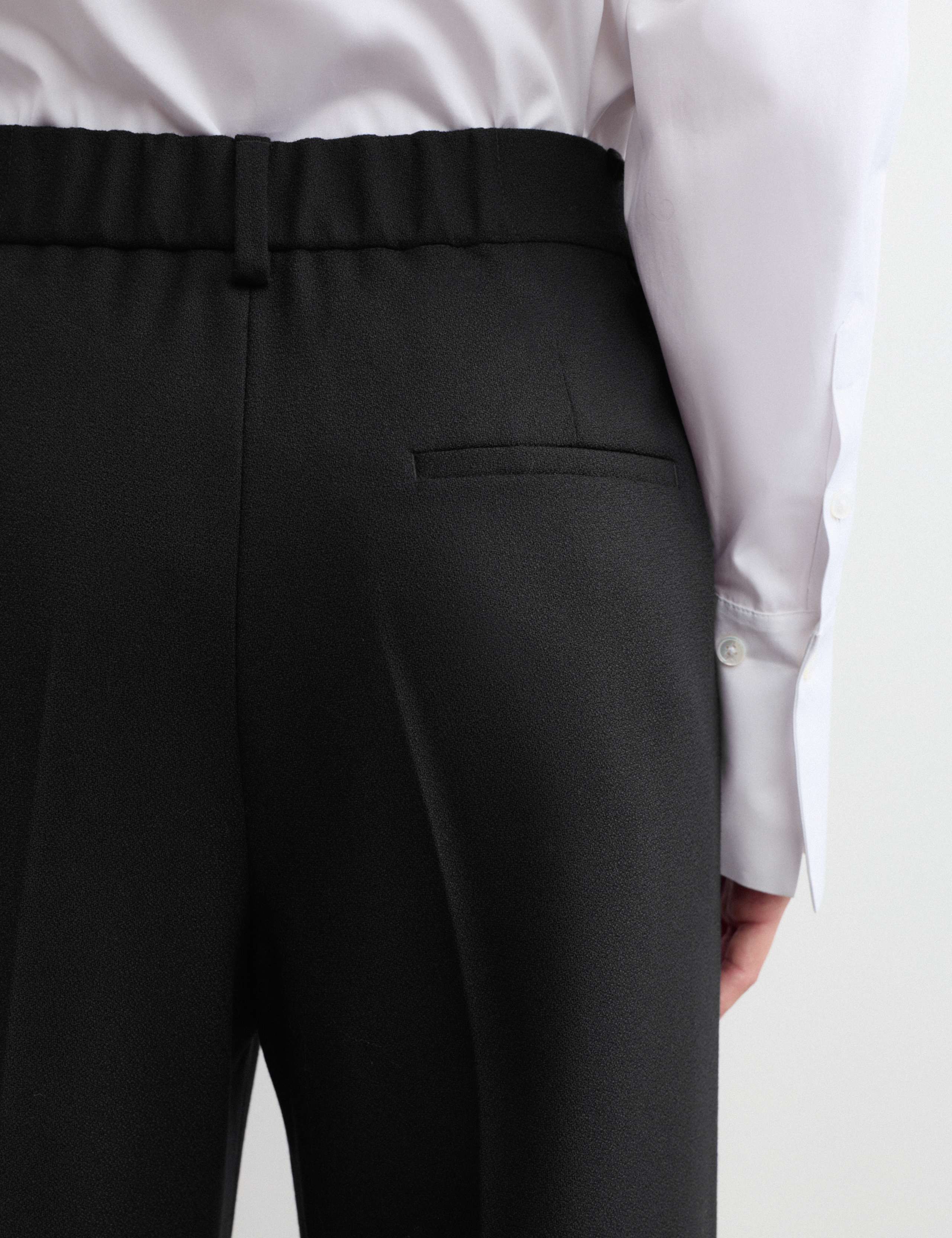 Pure Wool Straight Leg Trousers 4 of 7