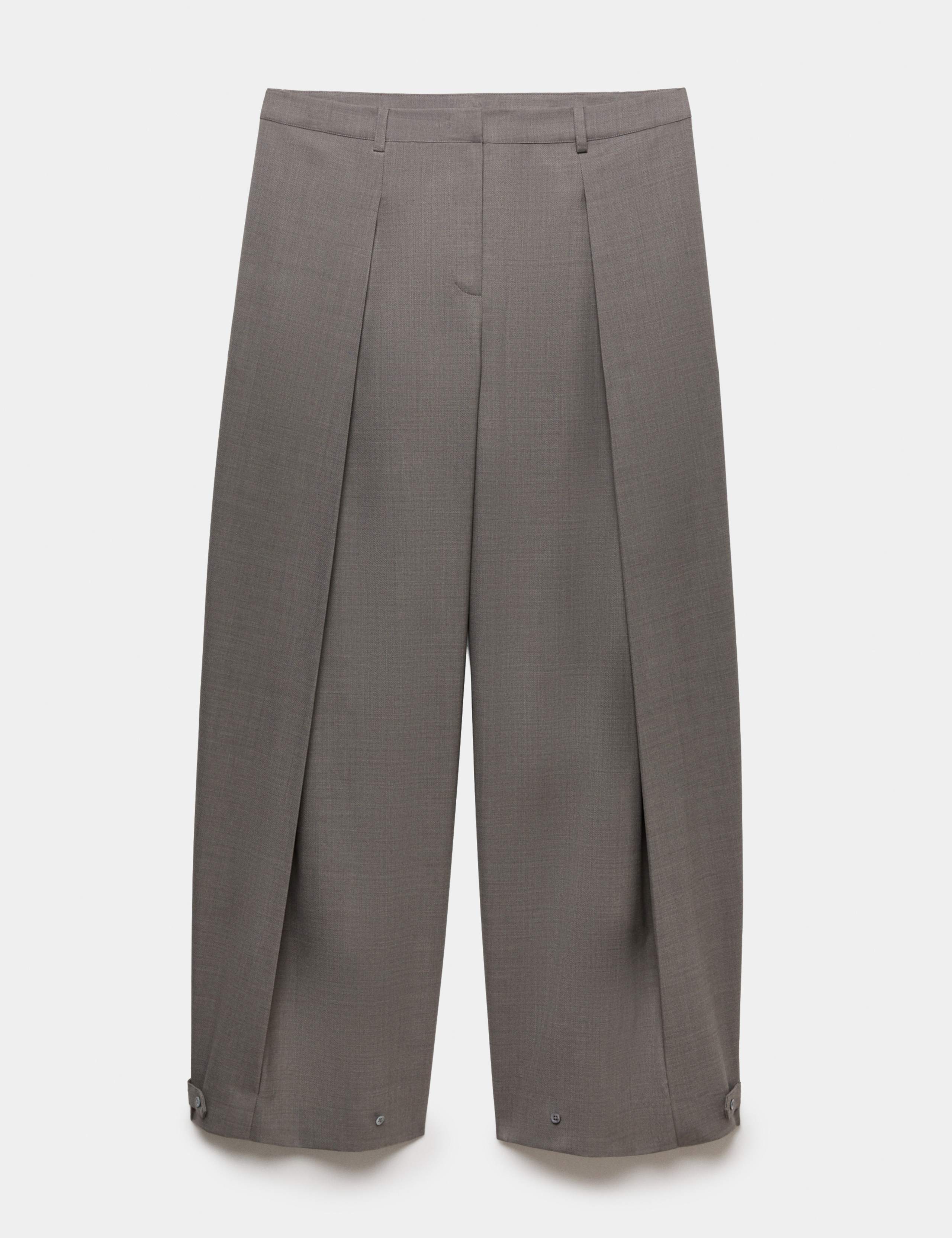 Wool Rich Checked Balloon Trousers 1 of 1