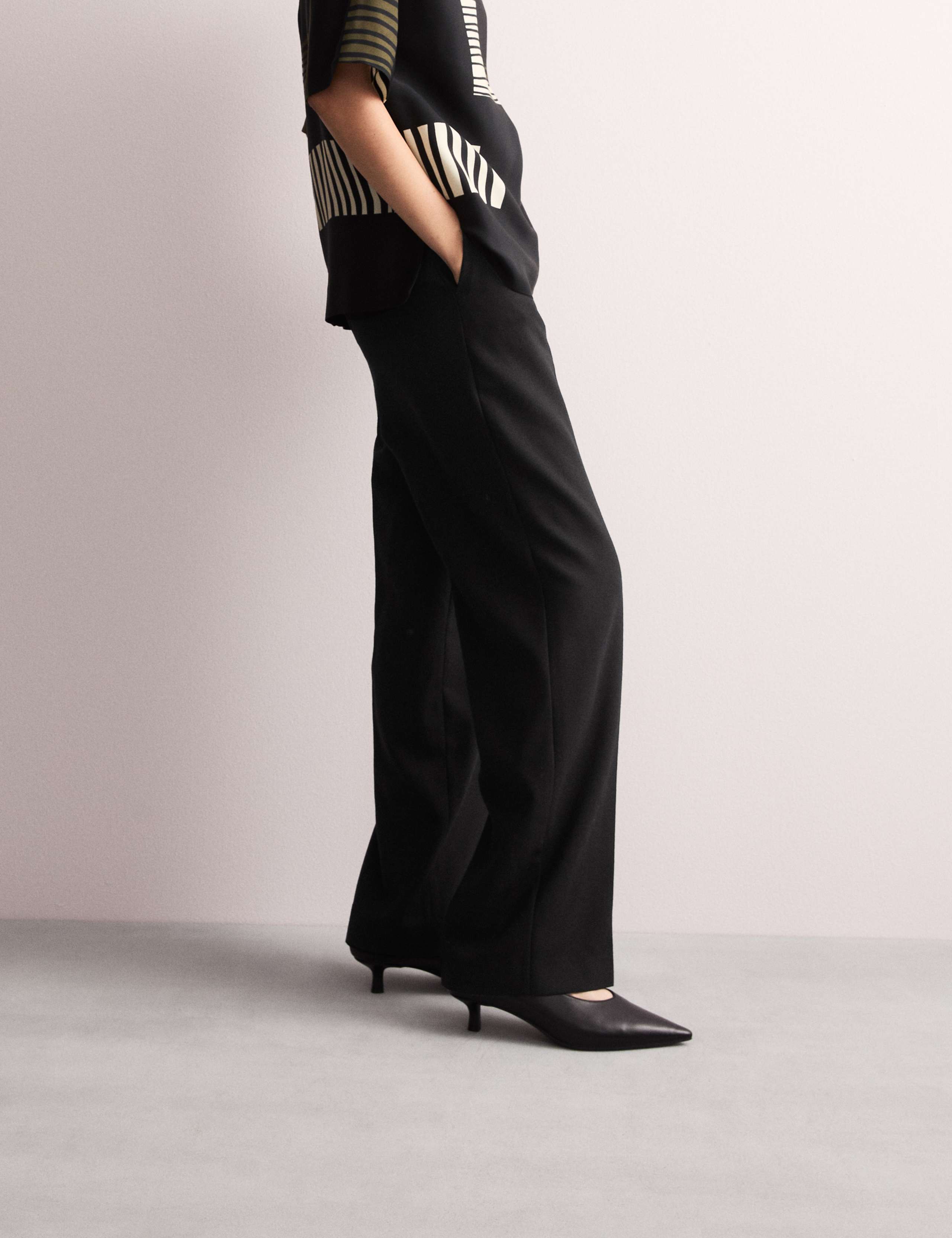 Pure Wool Straight Leg Trousers 5 of 8
