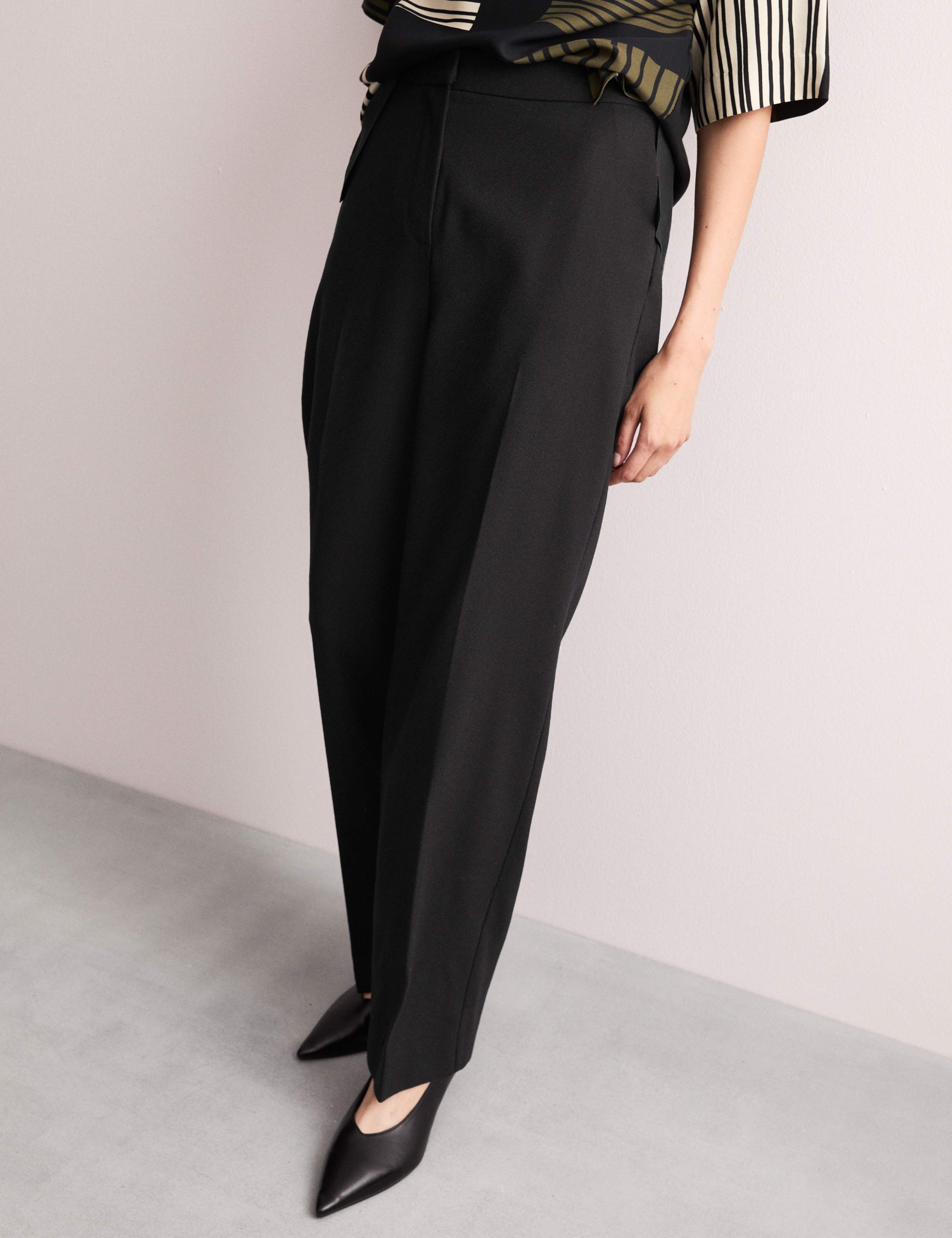Pure Wool Straight Leg Trousers 6 of 8