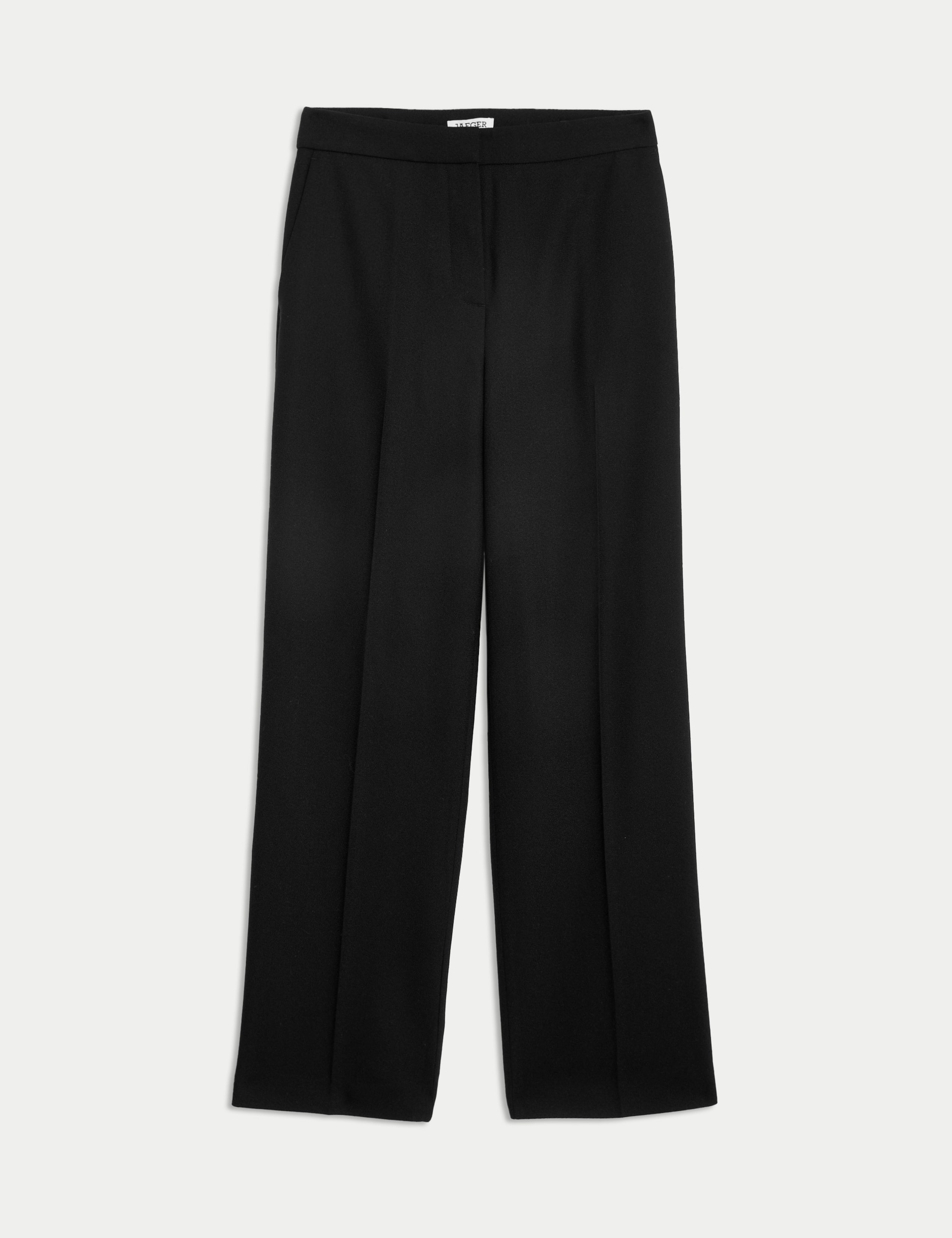 Pure Wool Straight Leg Trousers 2 of 8
