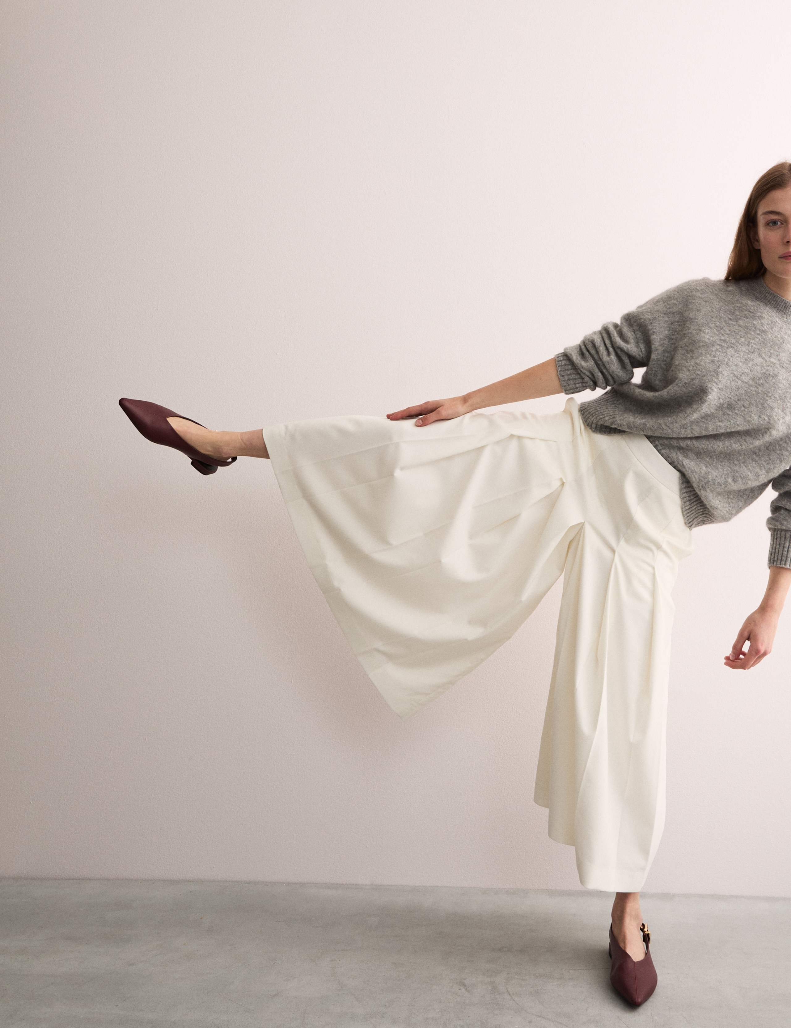 Wide Leg Culottes with Wool 3 of 8