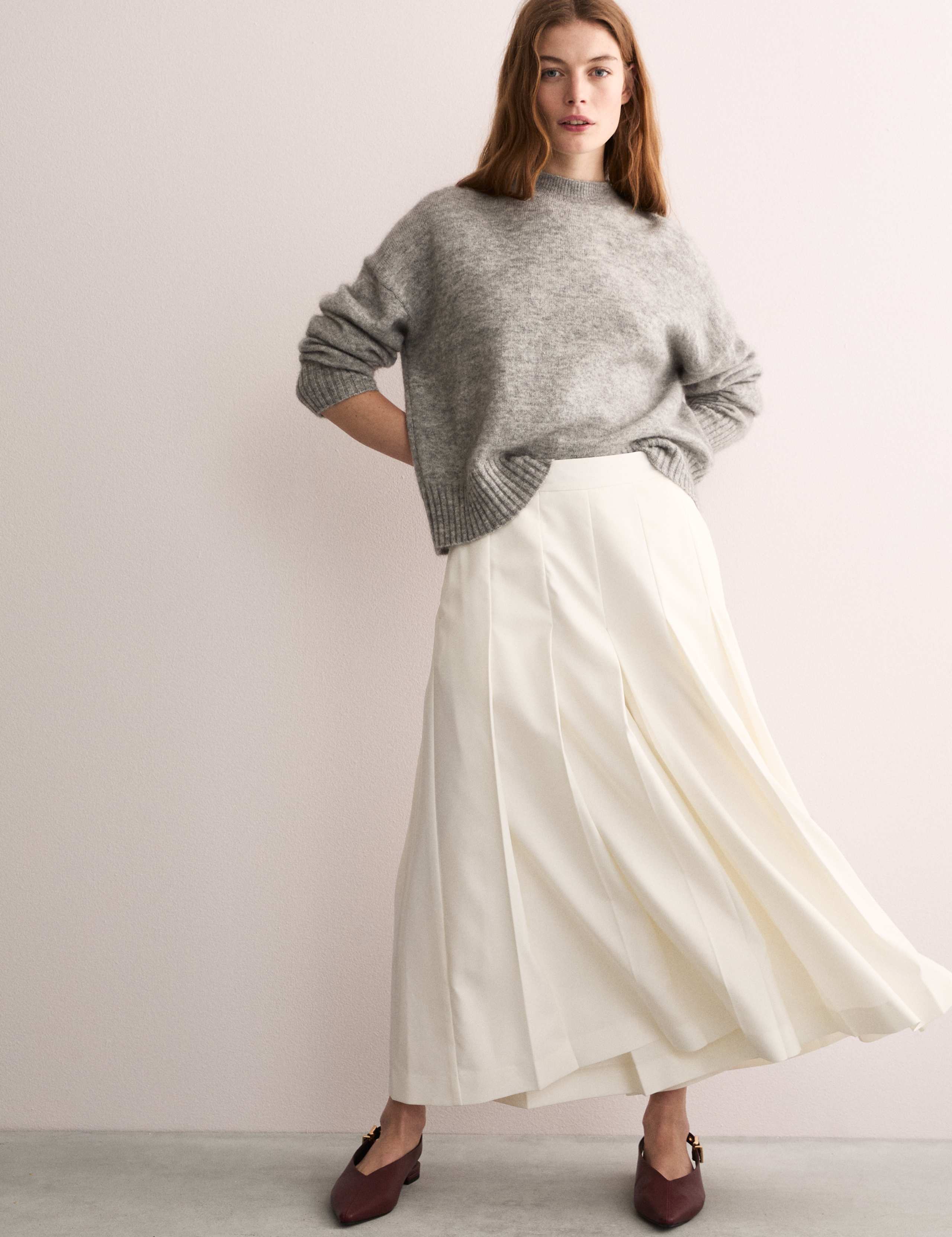 Wide Leg Culottes with Wool 4 of 8