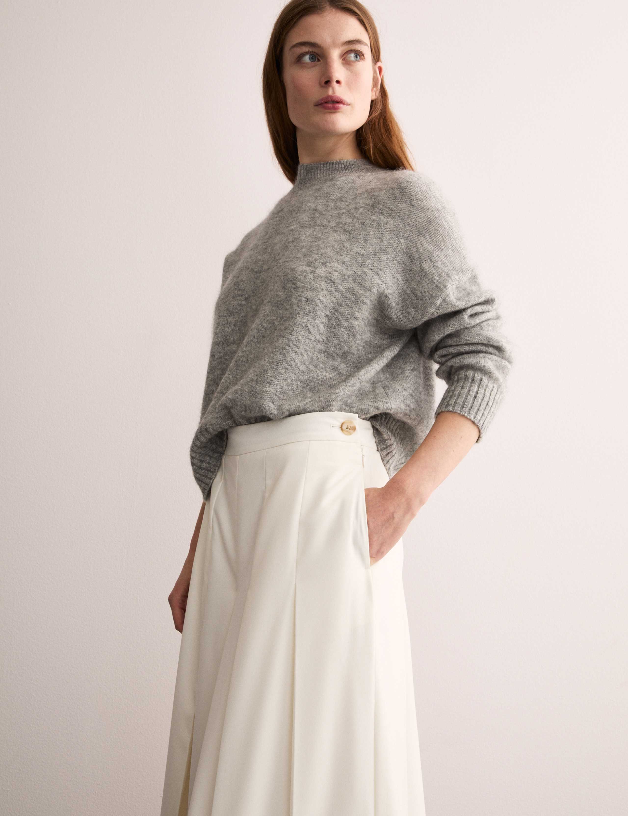 Wide Leg Culottes with Wool 5 of 8