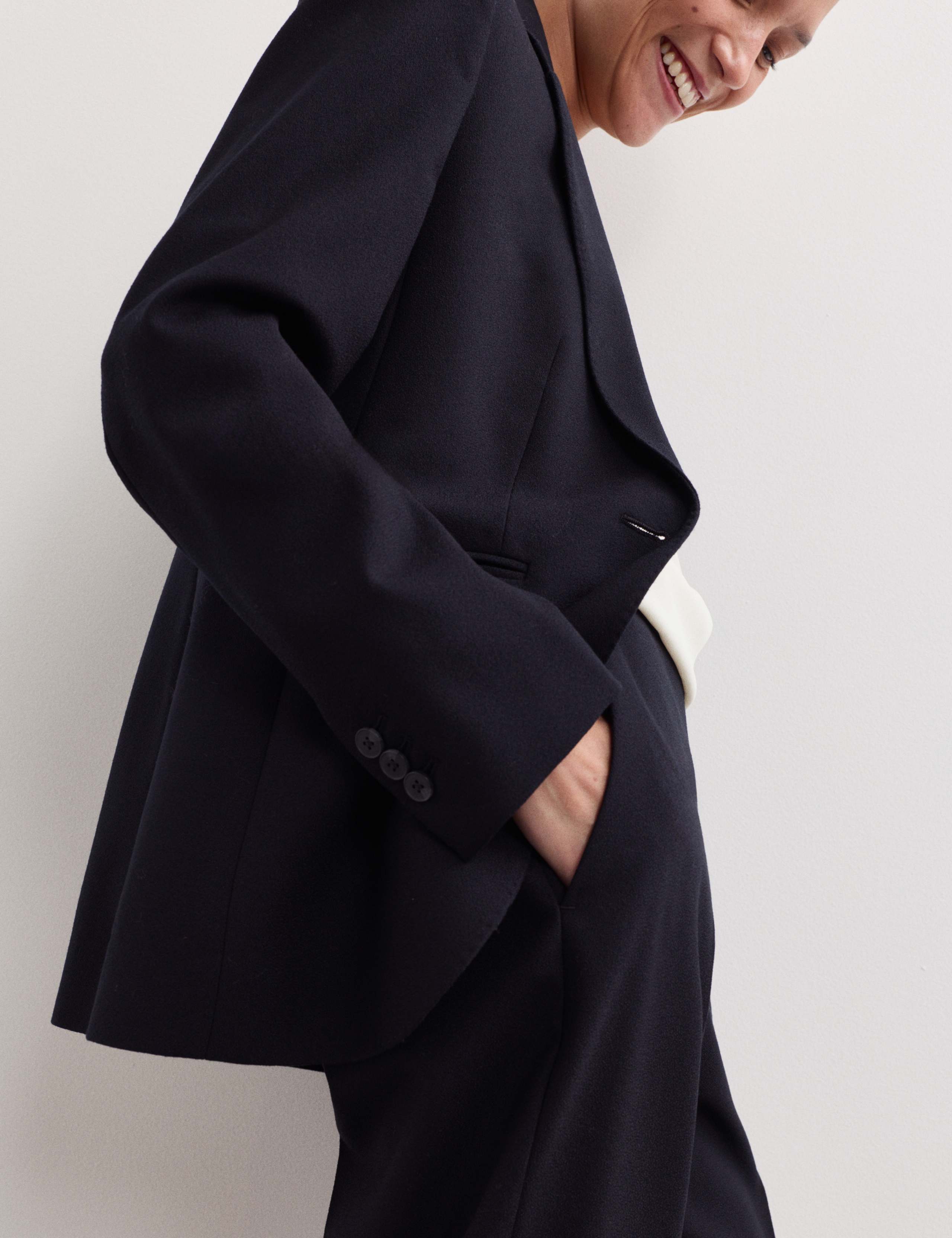 Pure Wool Crepe Cigarette Trousers 6 of 7