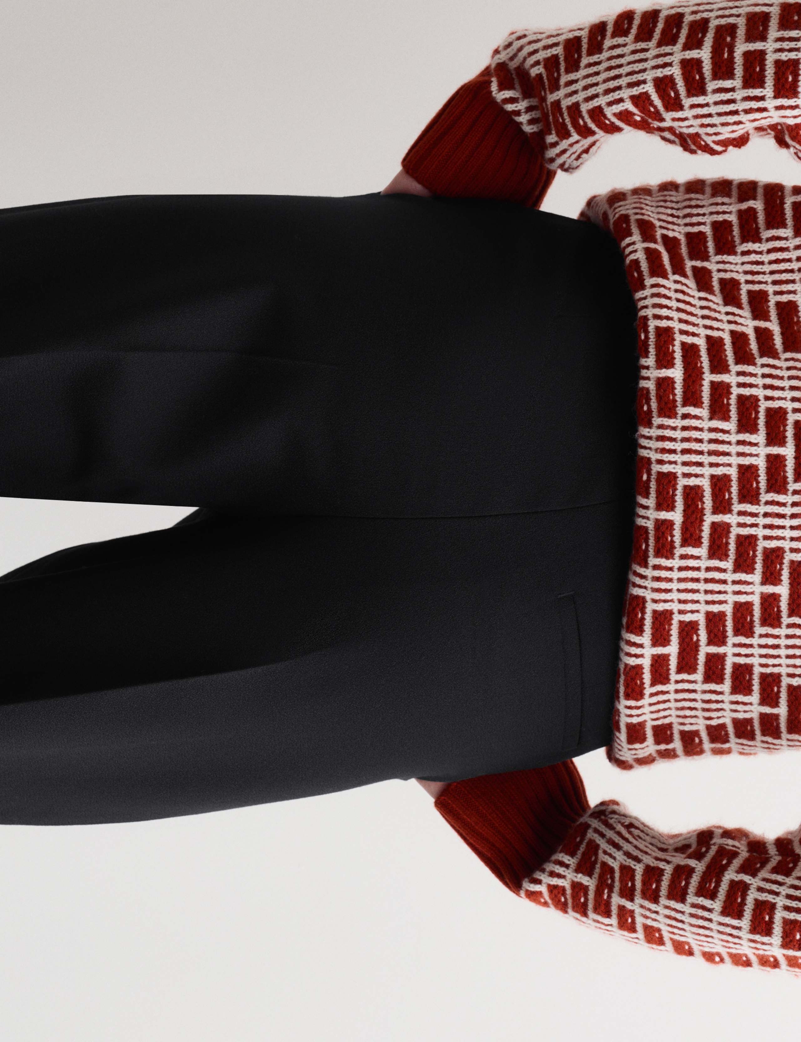 Pure Wool Straight Leg Trousers 3 of 6