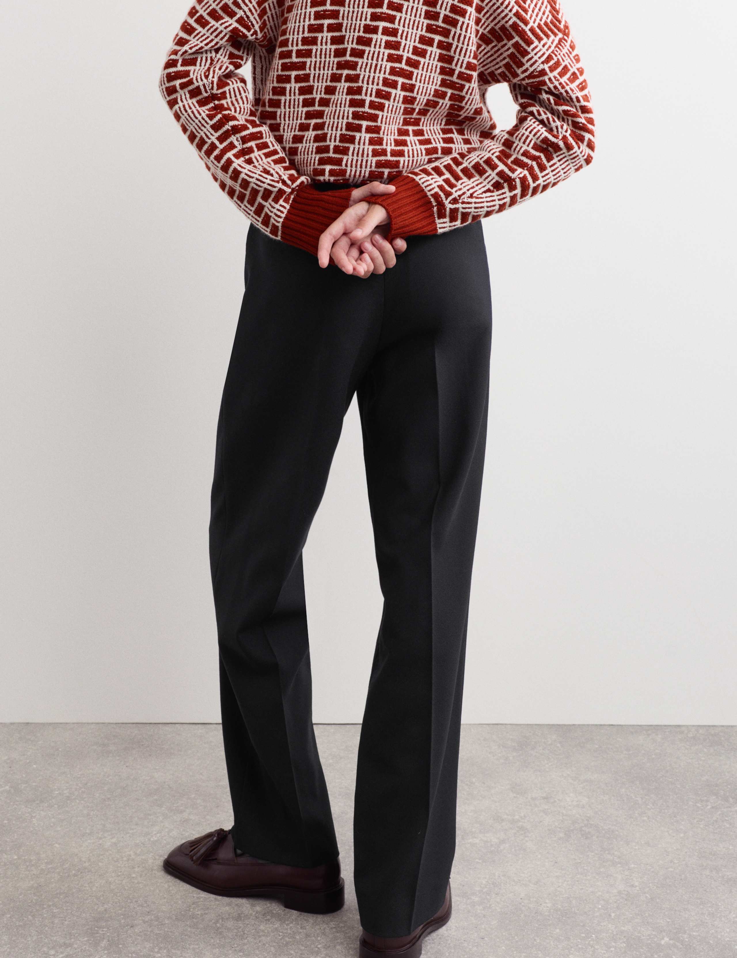 Pure Wool Straight Leg Trousers 6 of 6