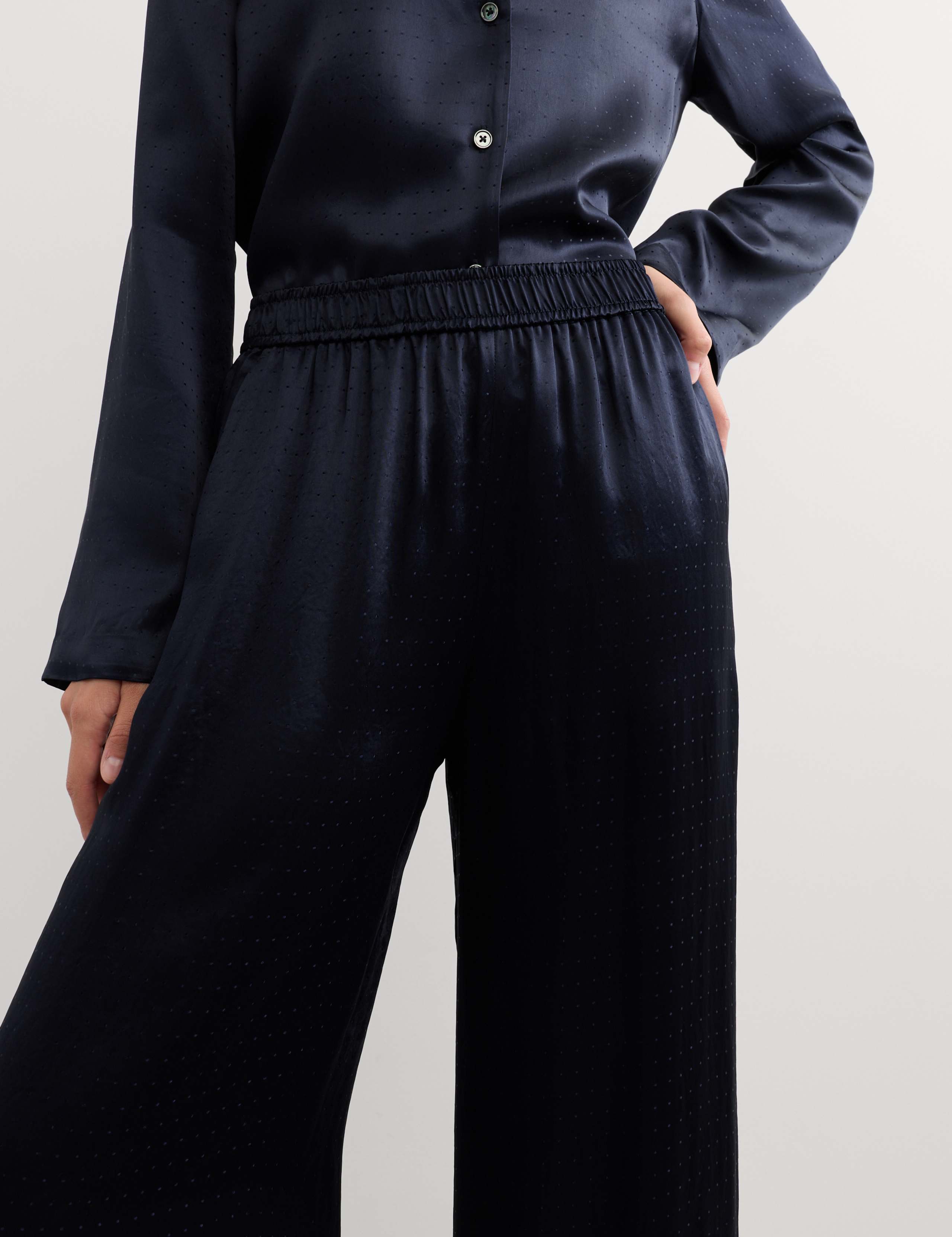 Jacquard Wide Leg Trousers 3 of 7