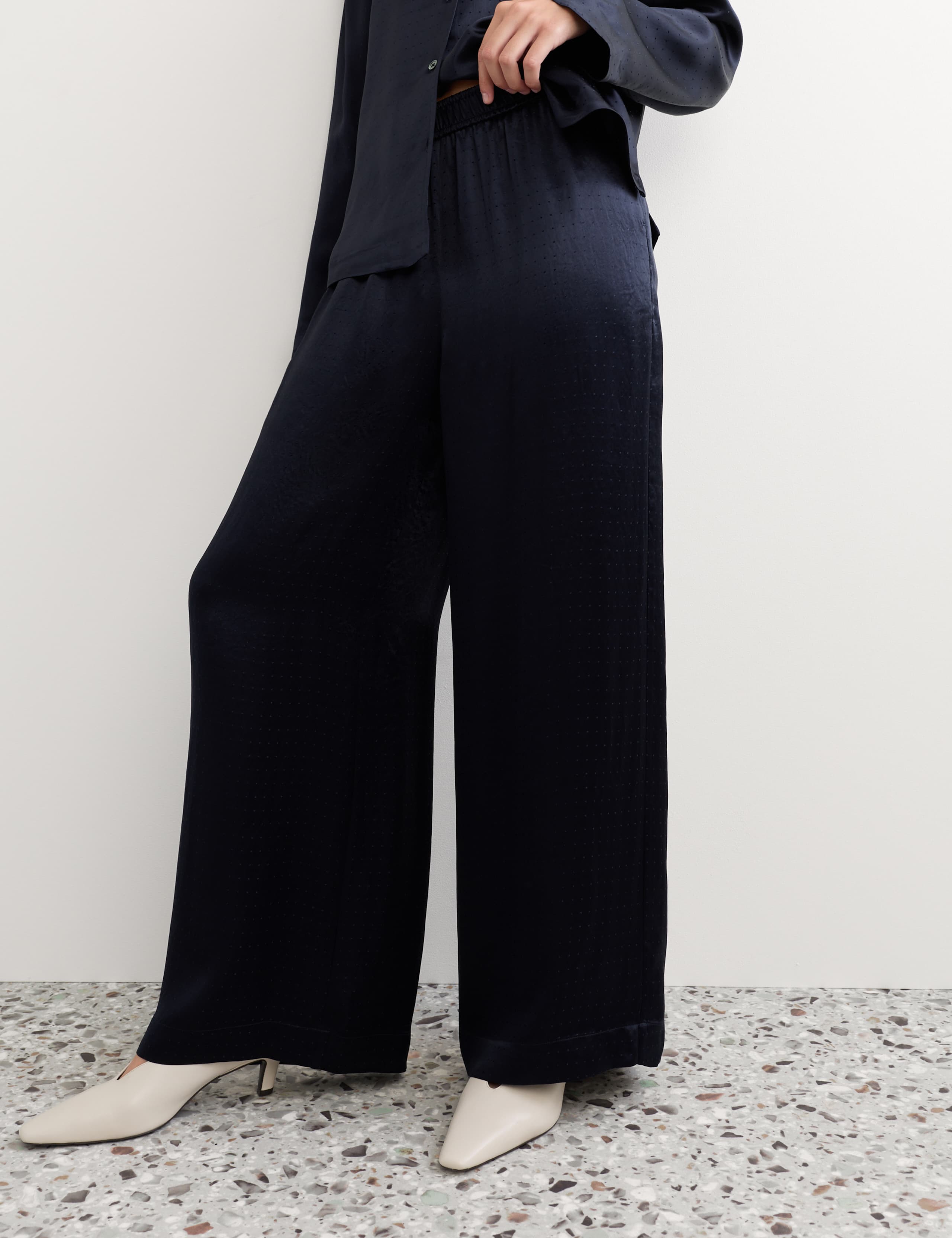 Jacquard Wide Leg Trousers 5 of 7