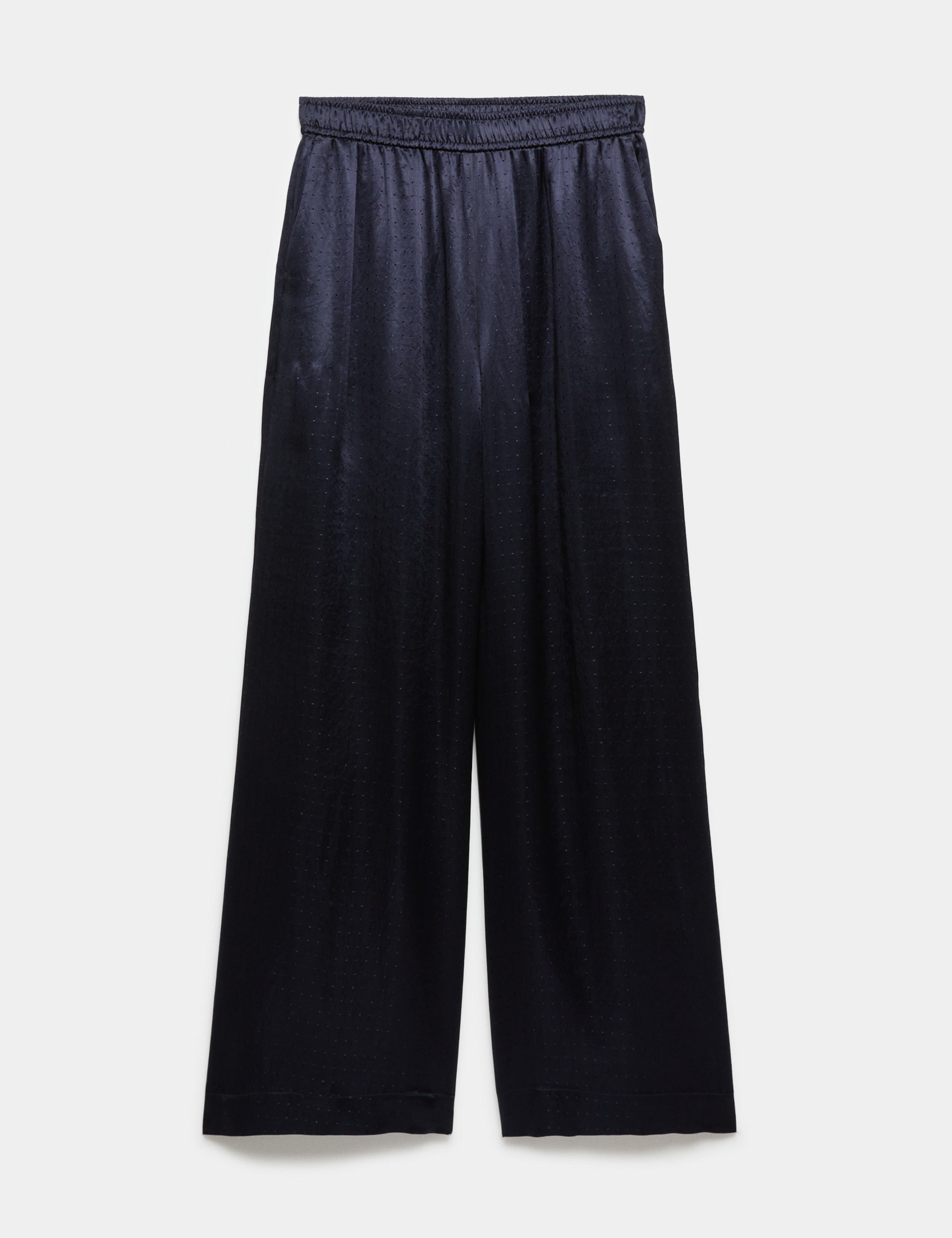 Jacquard Wide Leg Trousers 2 of 7