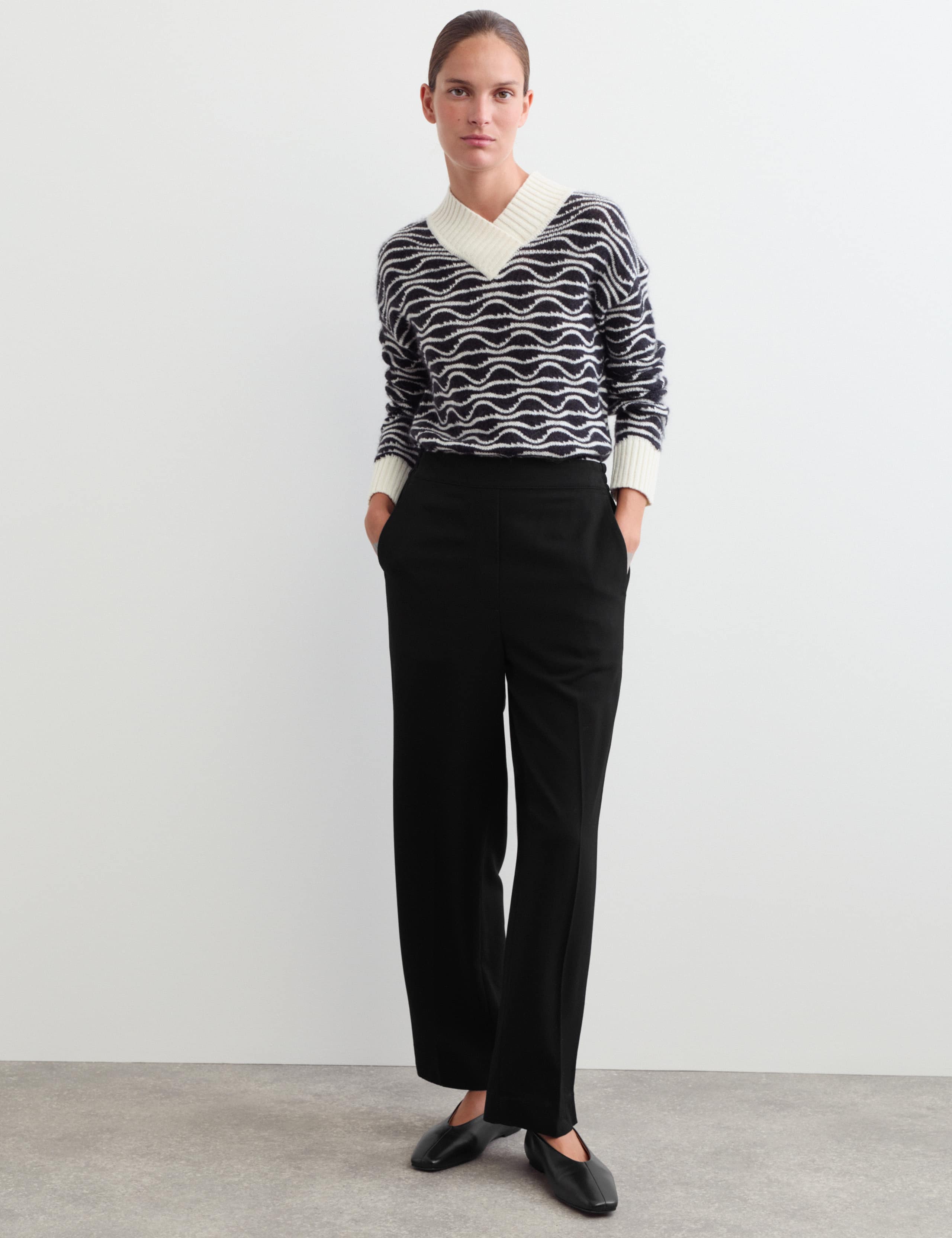 Tapered Trousers with Wool 1 of 7