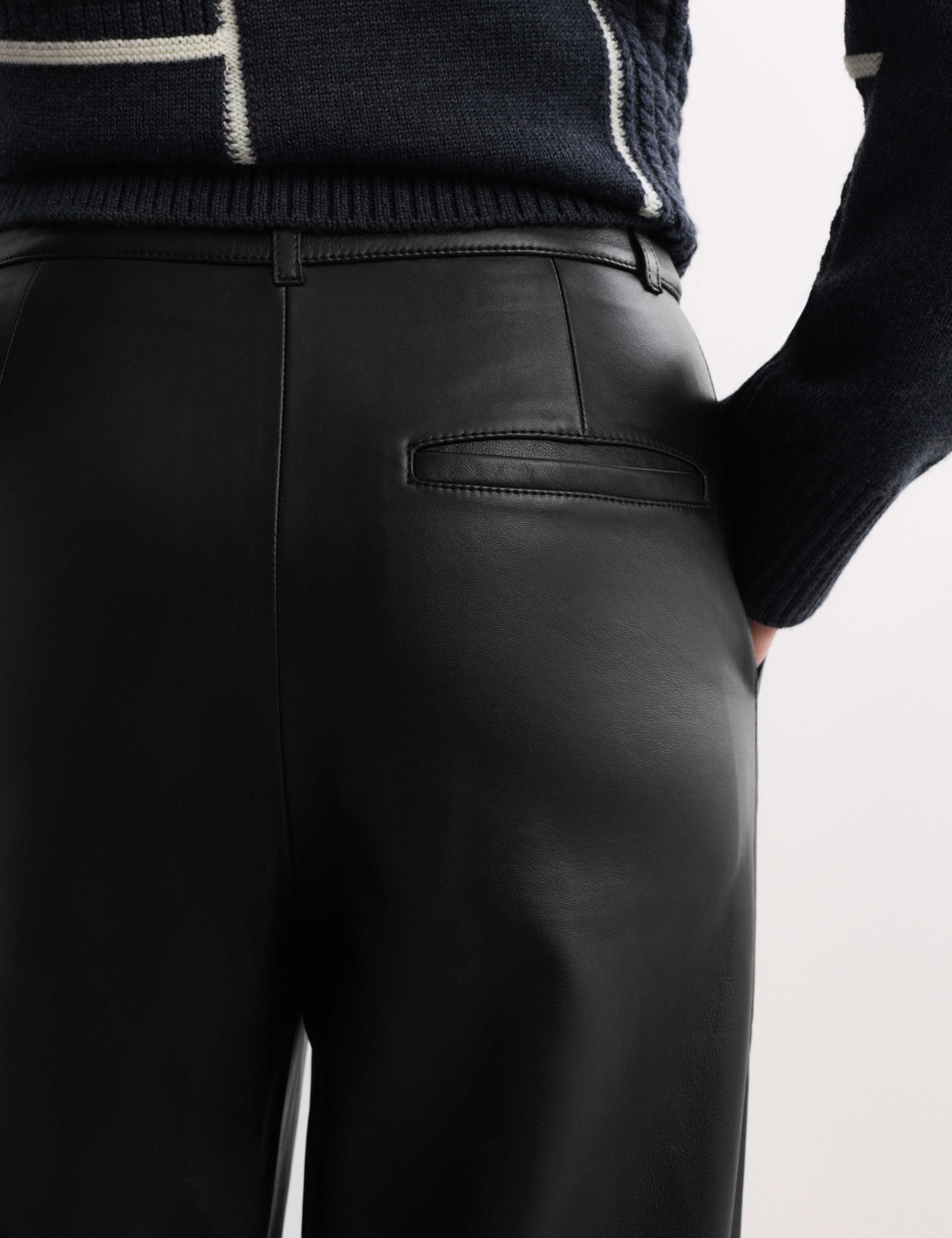 Leather Wide Leg Trousers 3 of 7