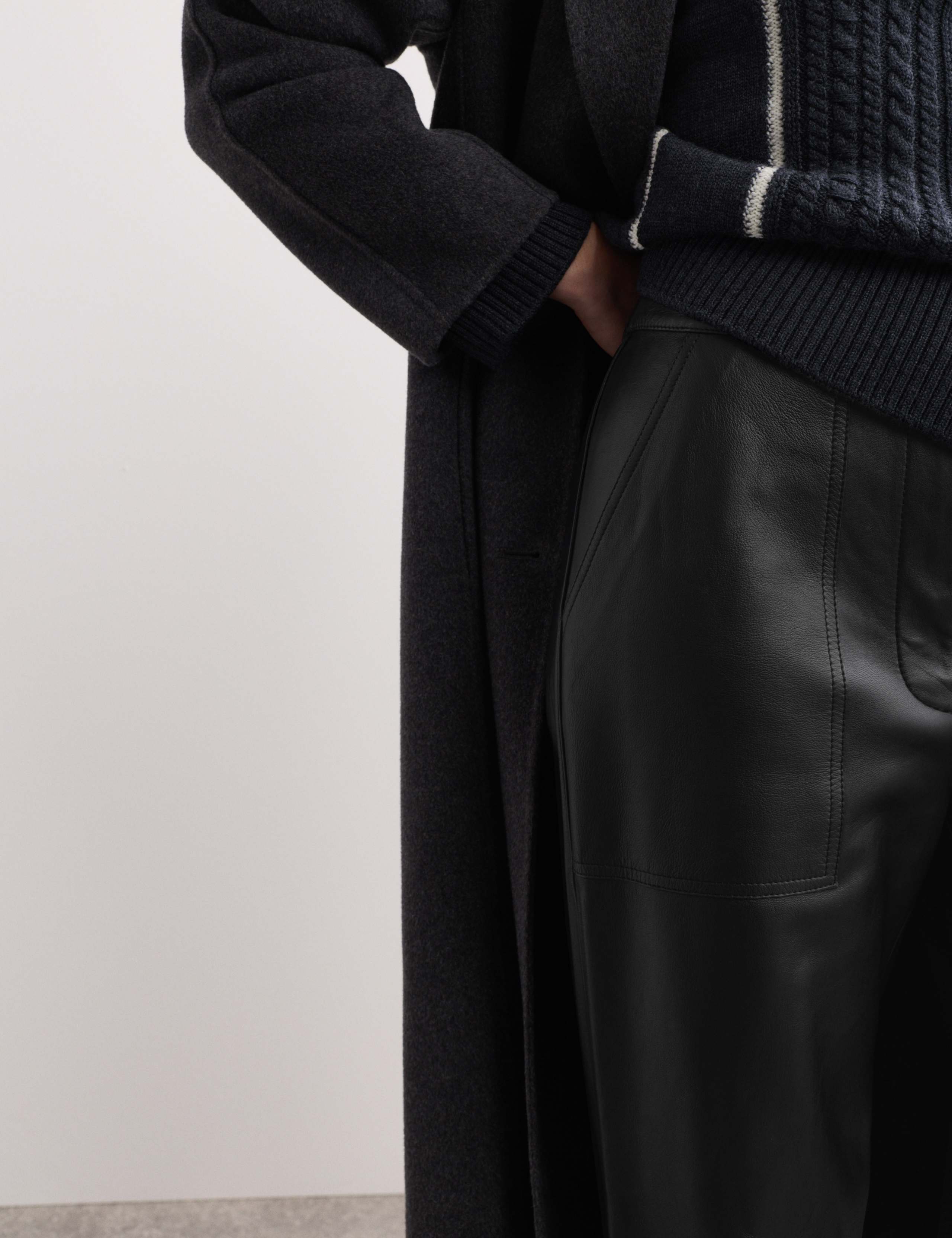 Leather Wide Leg Trousers 4 of 7