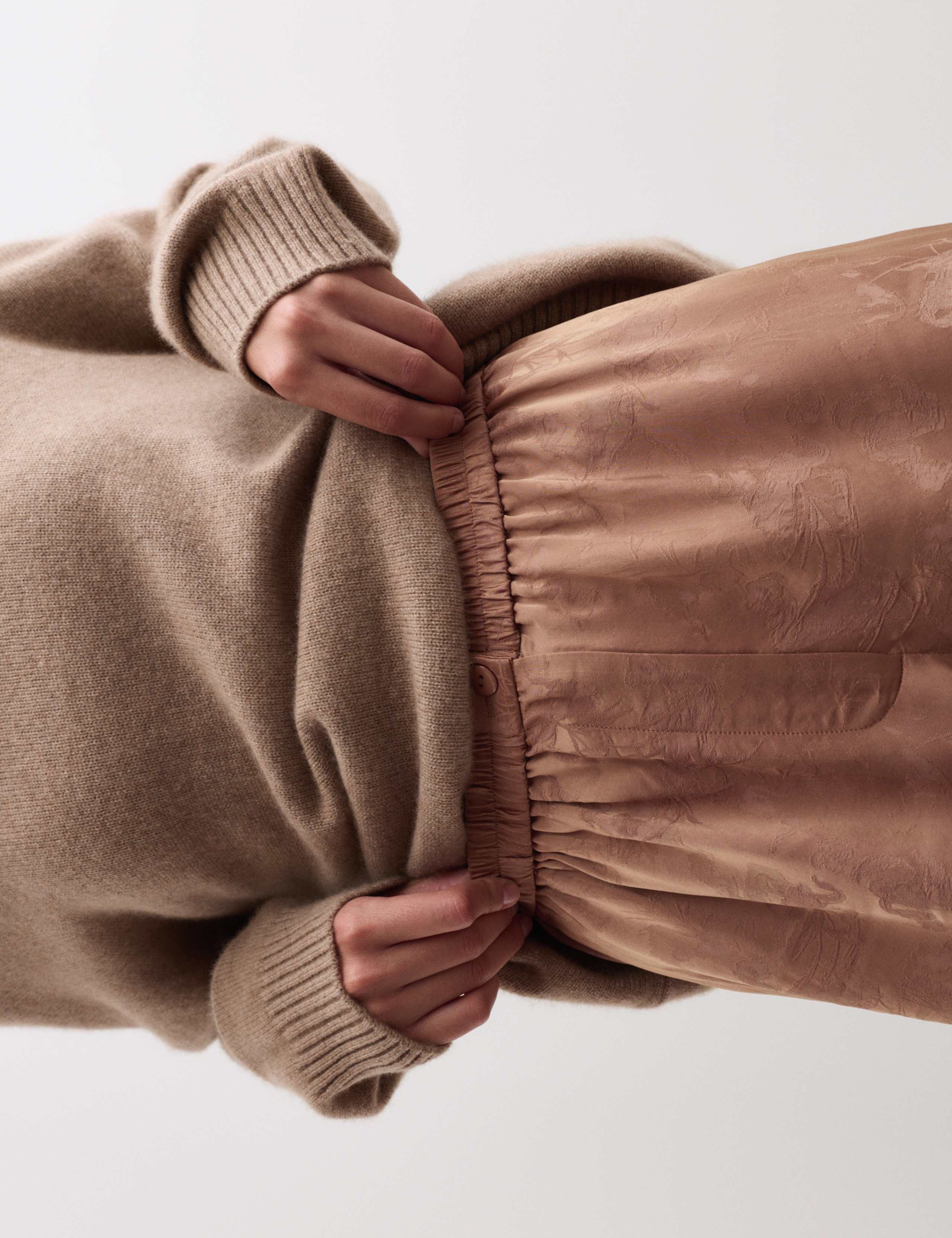 Jacquard Wide Leg Trousers 2 of 5