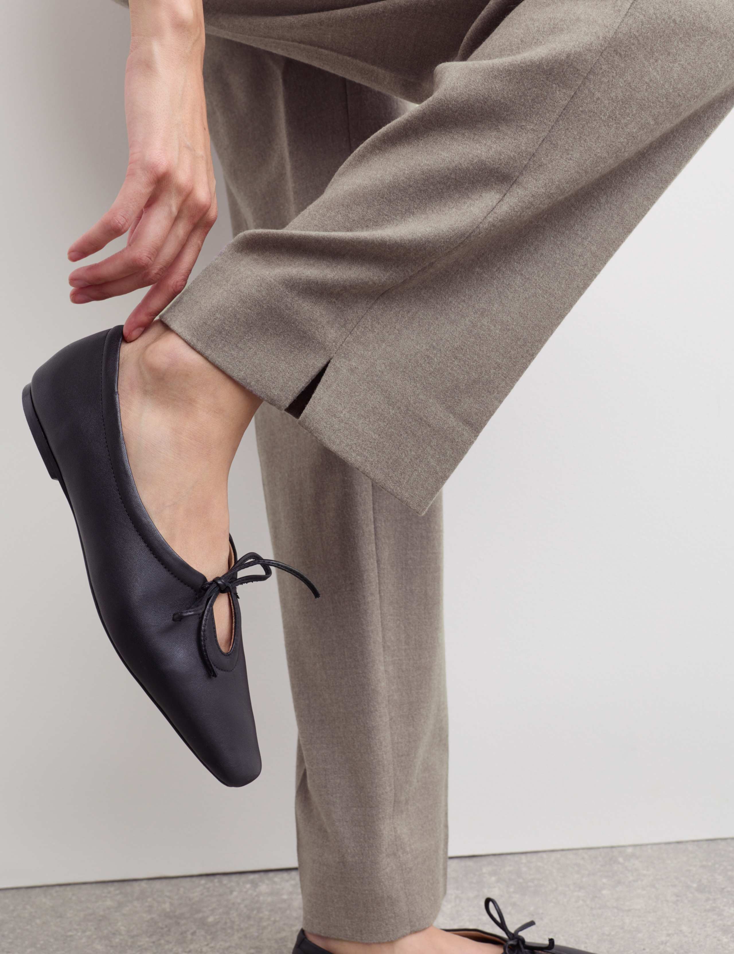 Wool Rich Flannel Tapered Leg Trouser 3 of 7