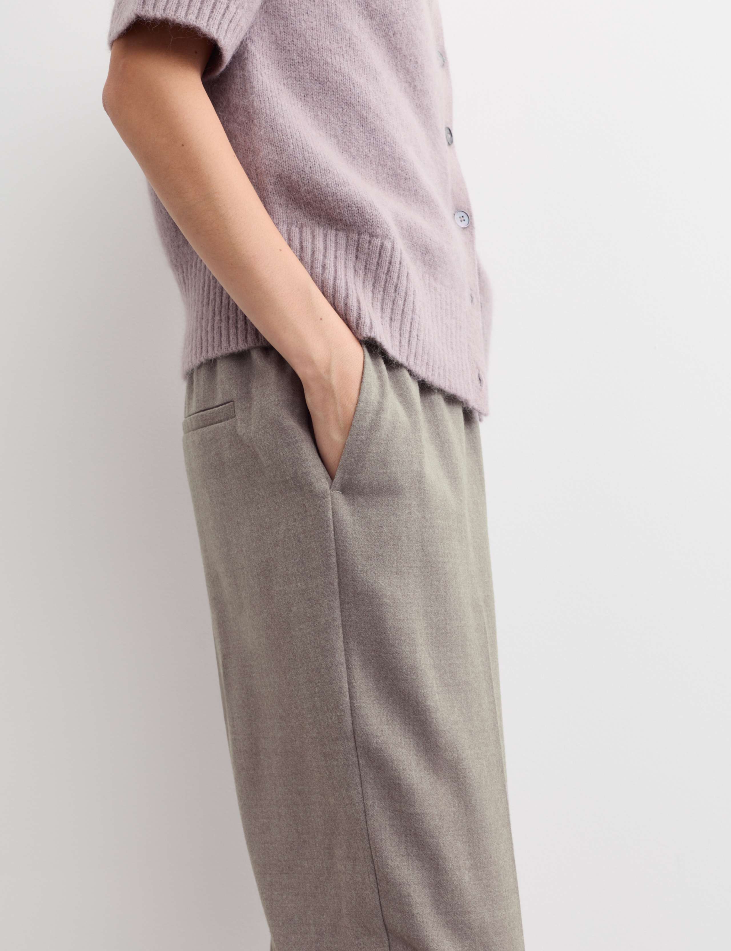 Wool Rich Flannel Tapered Leg Trouser 5 of 7