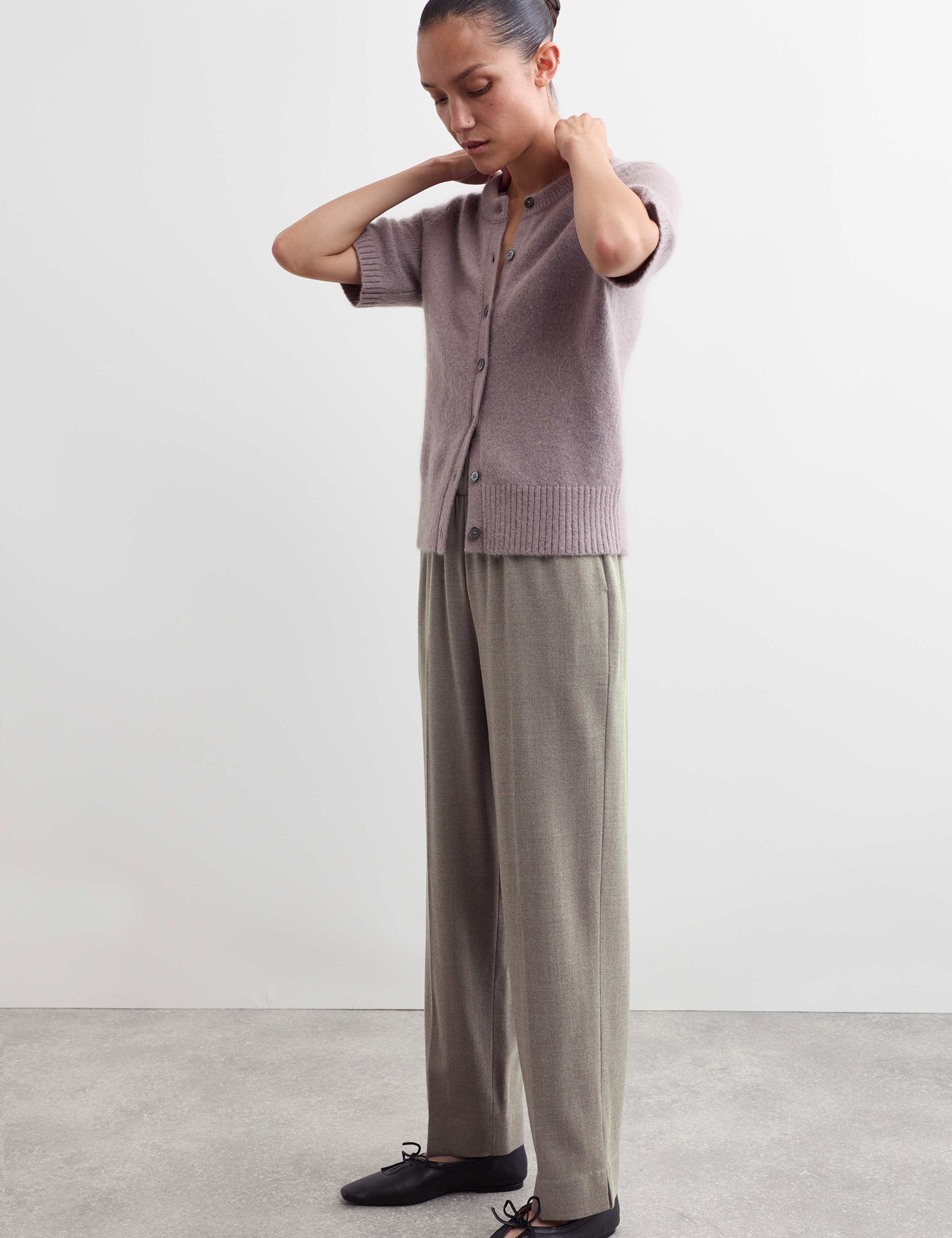 Wool Rich Flannel Tapered Leg Trouser 6 of 7
