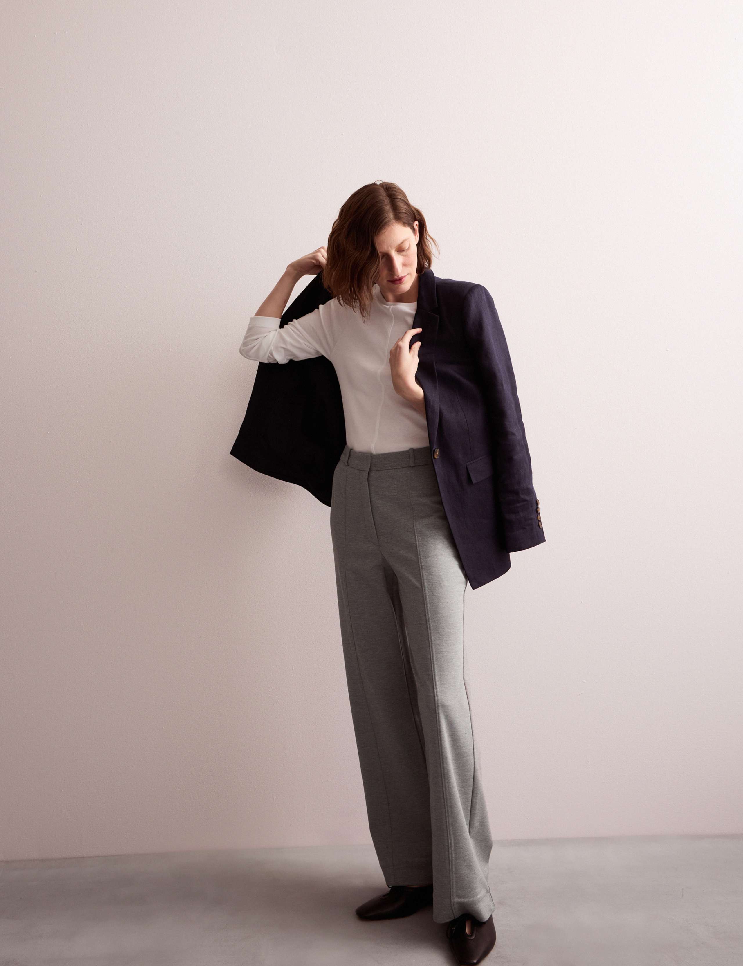 Jersey Wide Leg Trousers 3 of 8