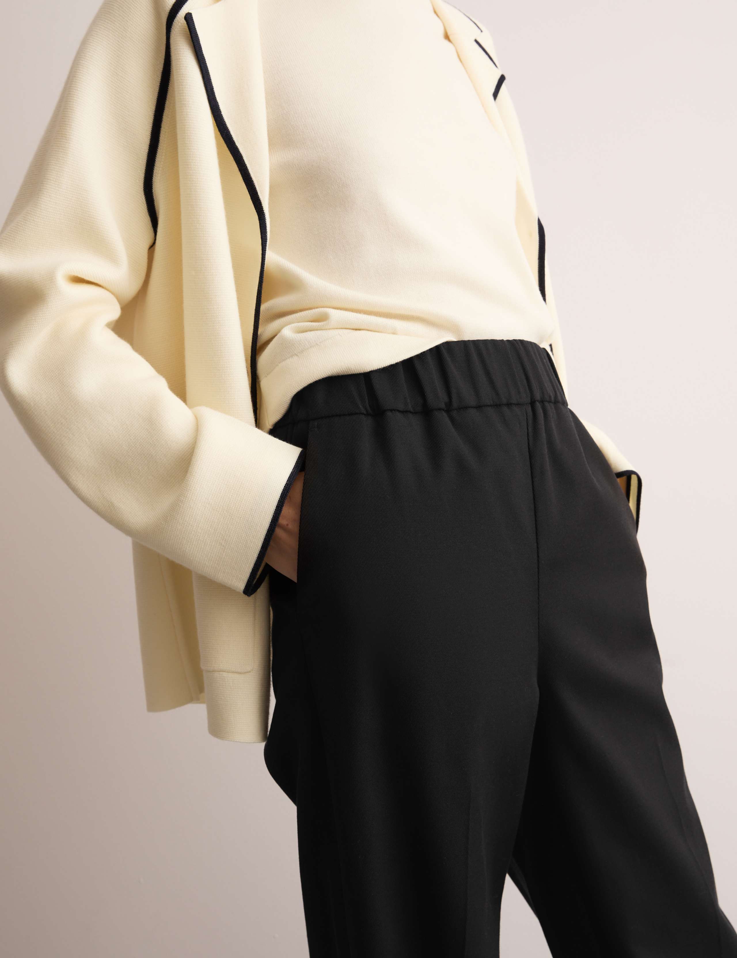 Elasticated Waist Tapered Trousers 3 of 7