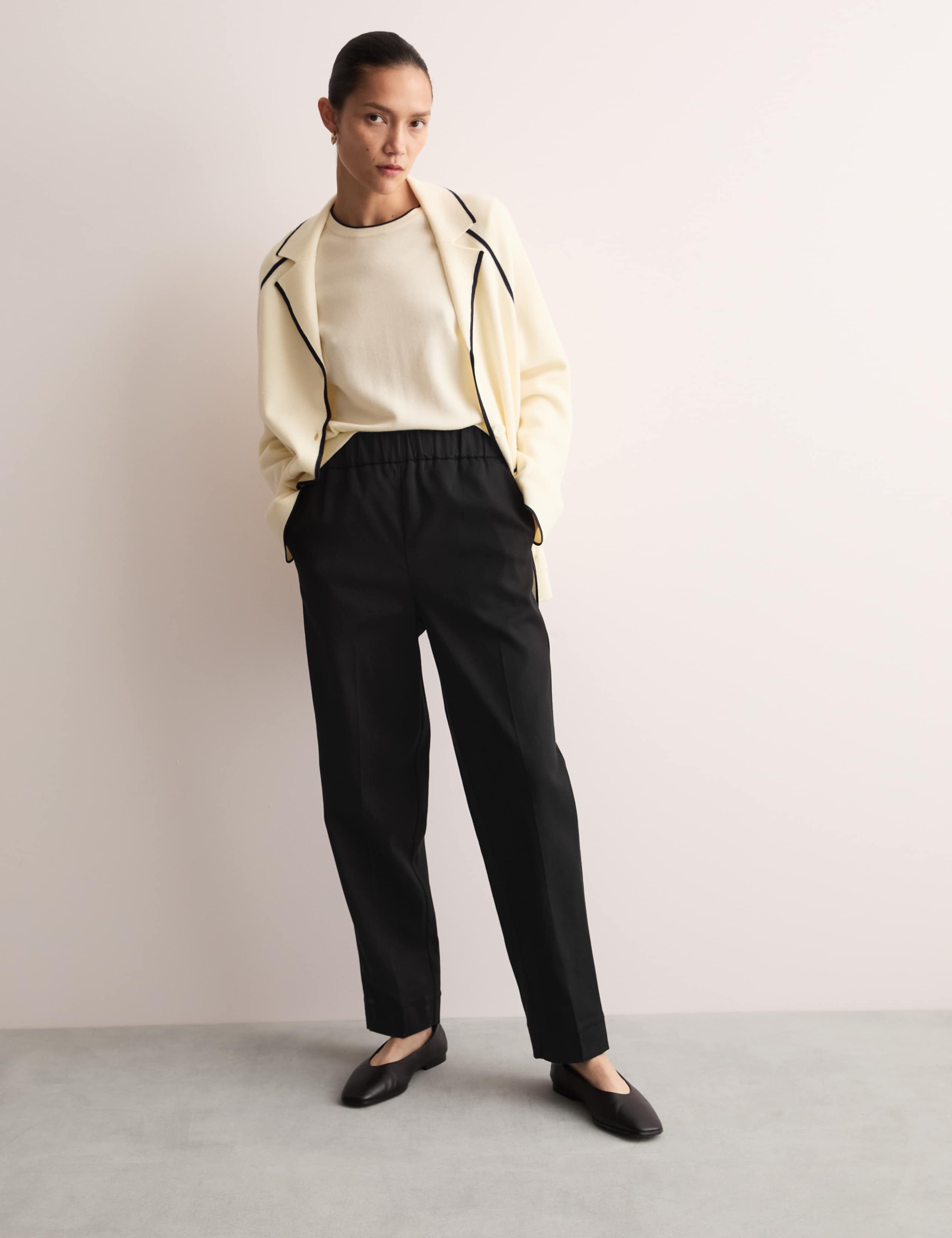 Elasticated Waist Tapered Trousers 6 of 7