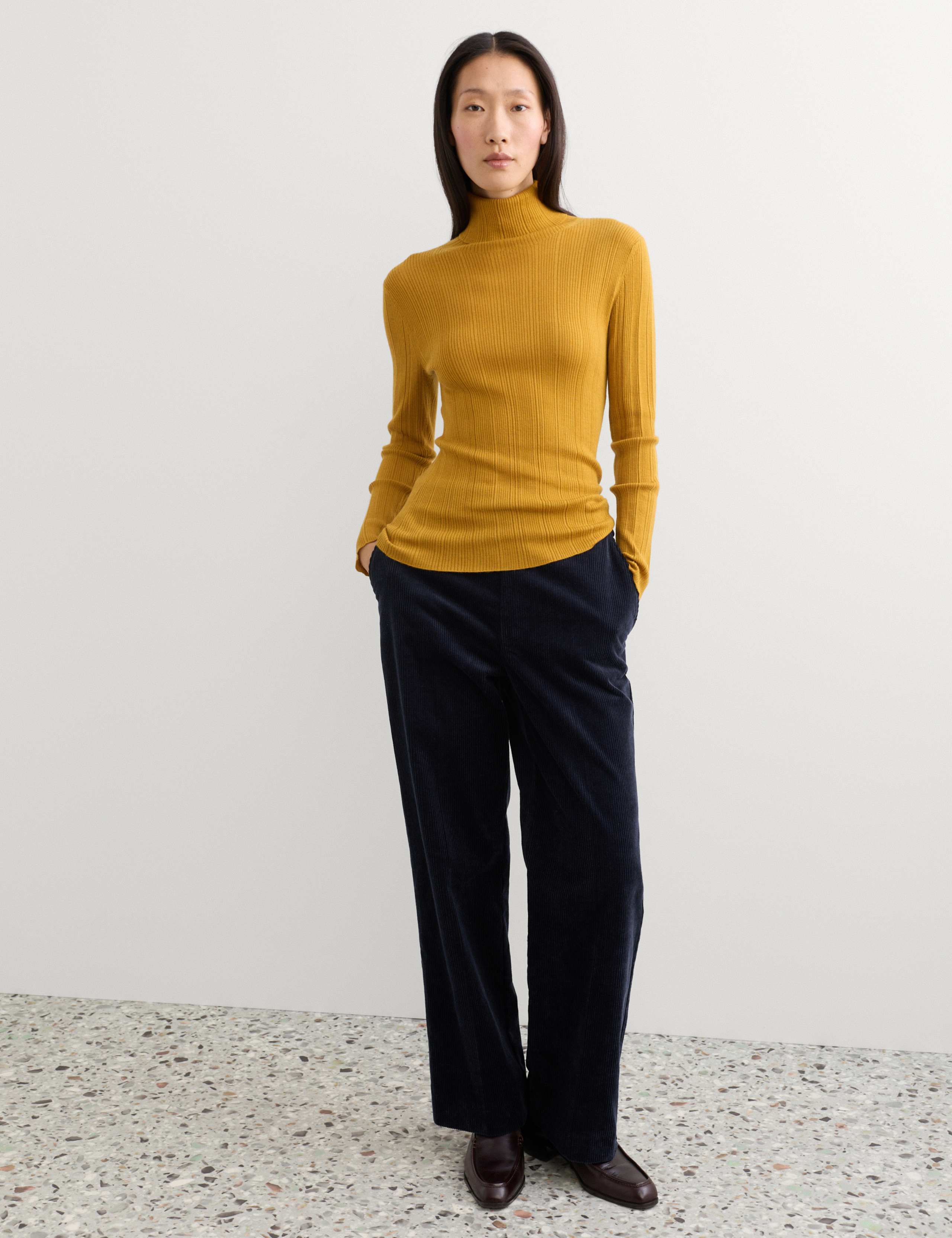 Italian Cord Straight Leg Trousers 1 of 7