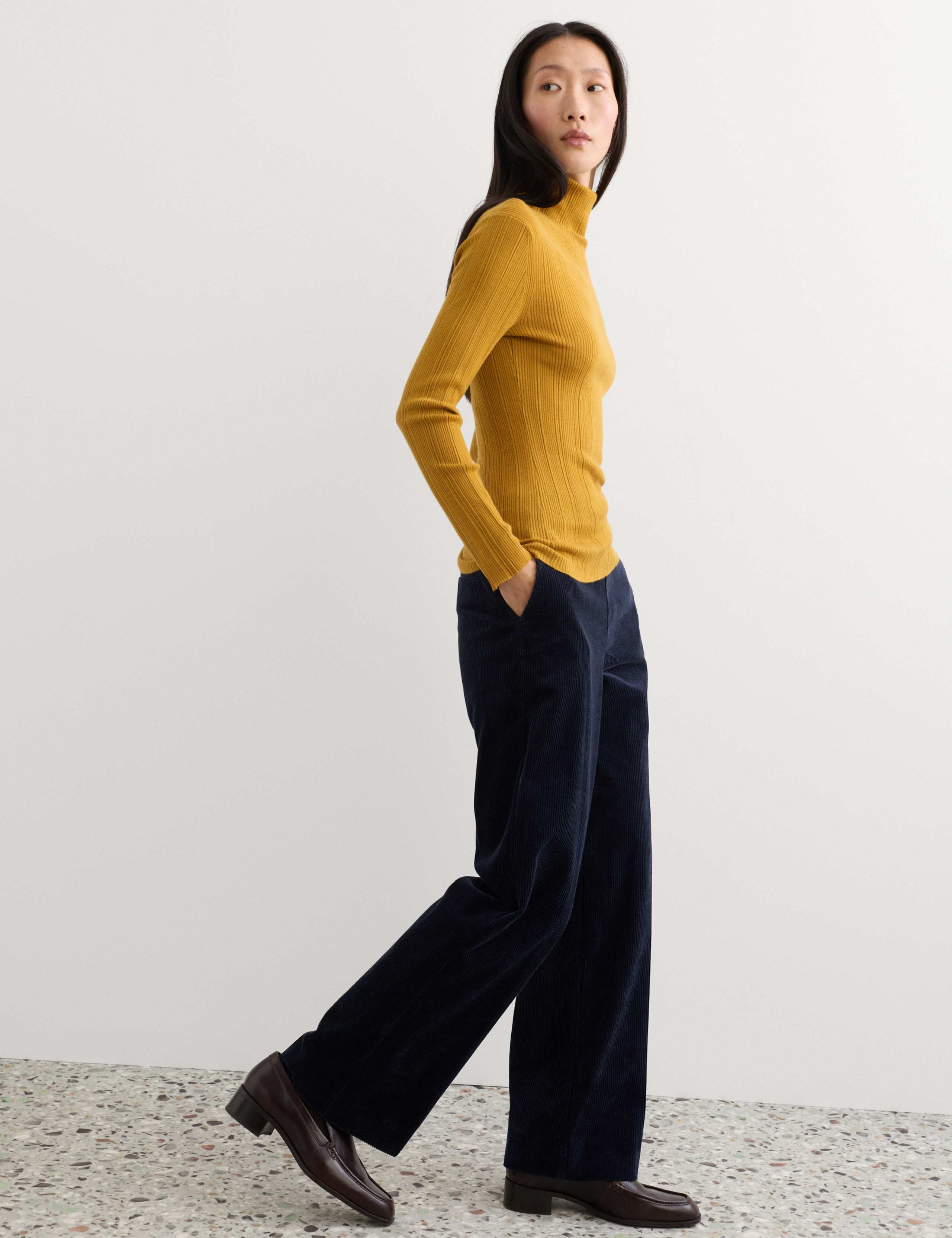 Italian Cord Straight Leg Trousers 5 of 7