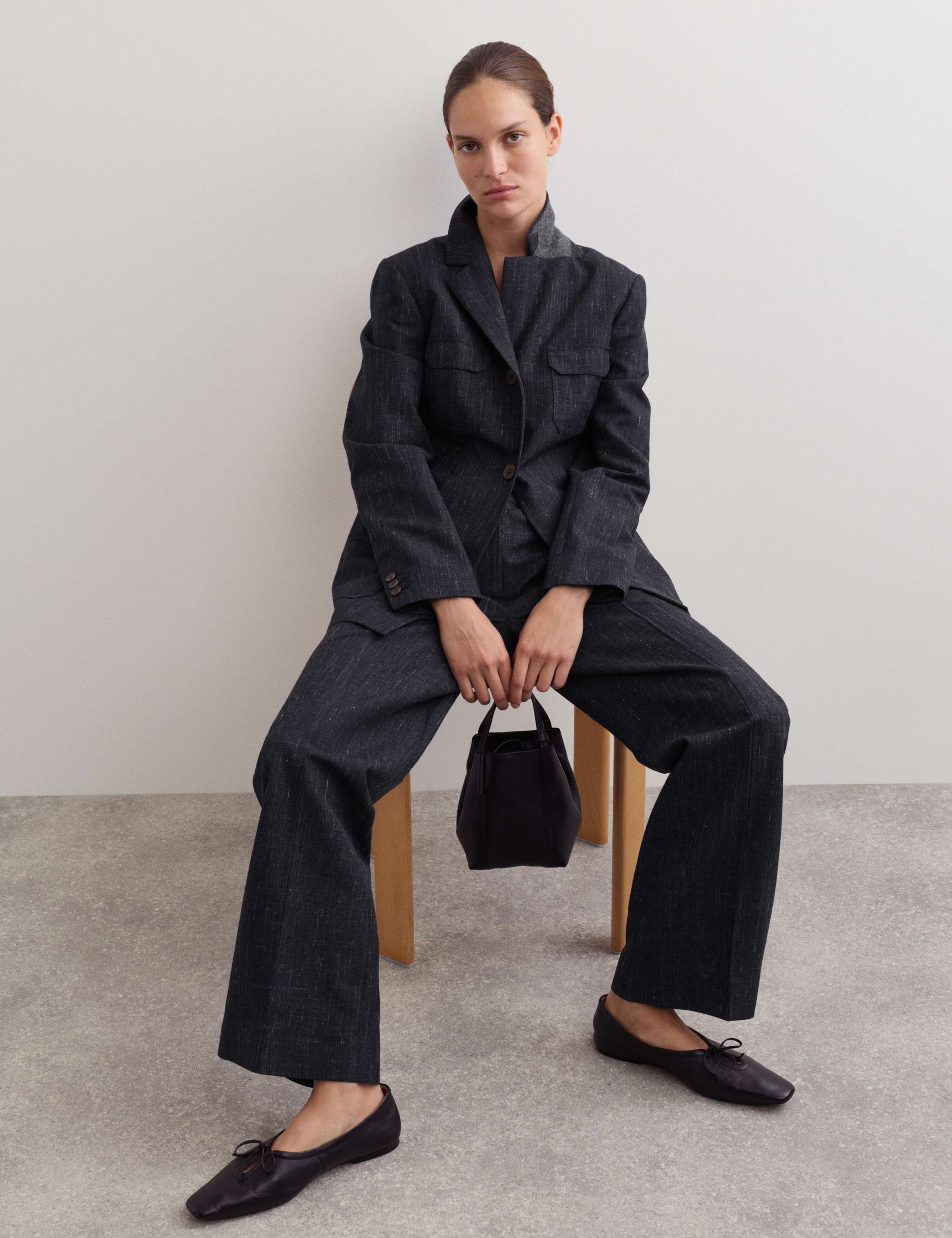 British Wool Rich Straight Leg Trousers 7 of 8