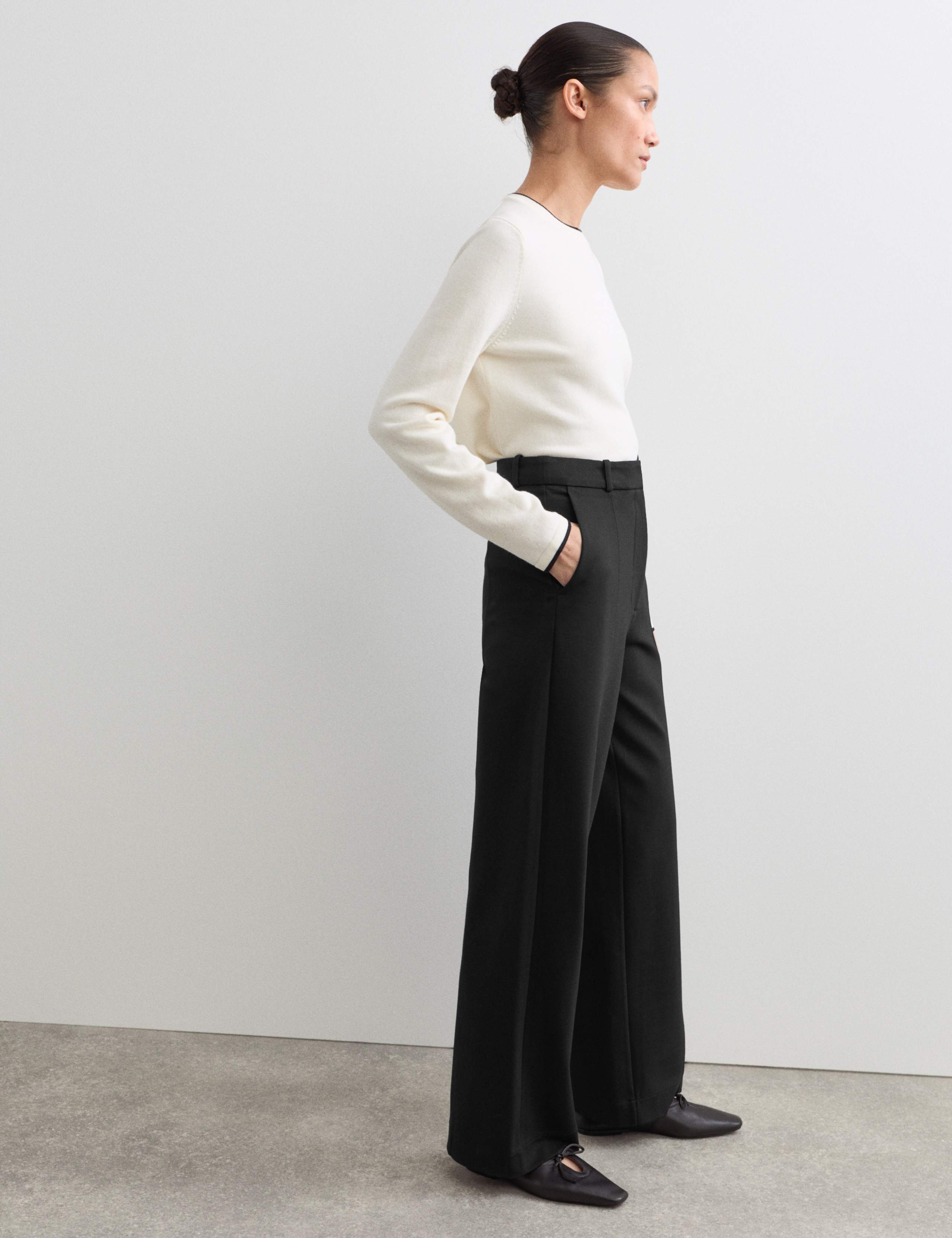 Jersey Wide Leg Trousers 5 of 6